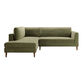 Camile Velvet Left Facing Sectional Sofa image number 1