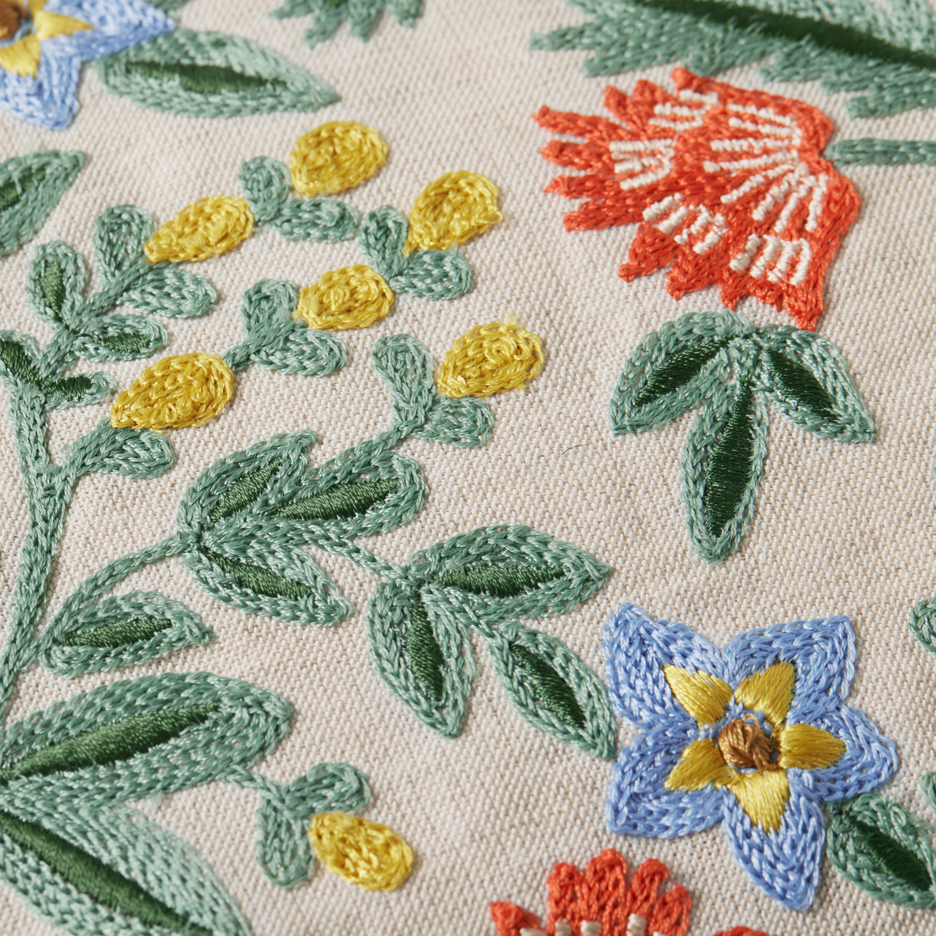 Rifle Paper Co. Cream Mughal Rose Lumbar Pillow image number 2