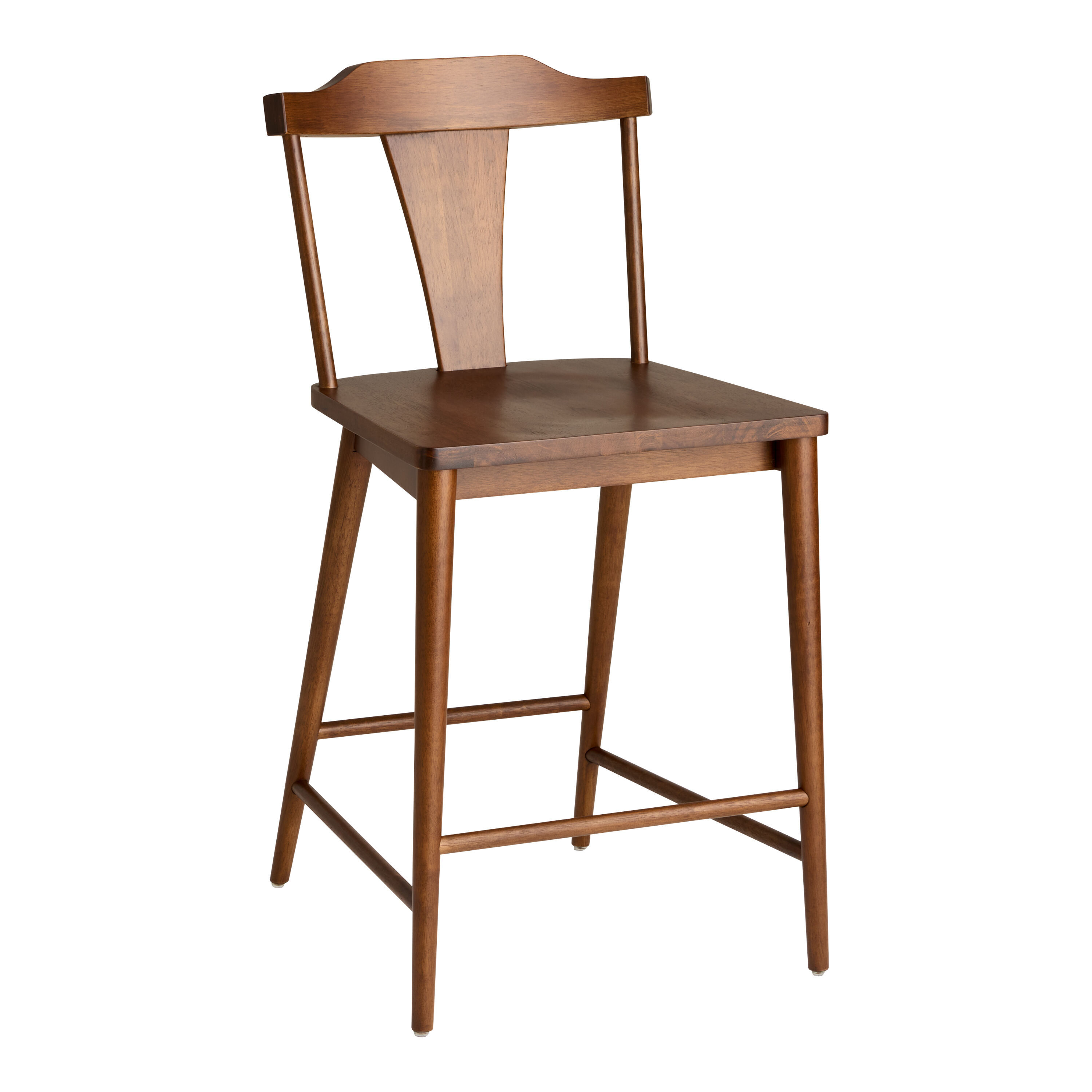 Tobi Wood Cutout Splat Back Counter Stool Set of 2 image number 0