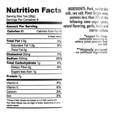 Monte Pollino Uncured Finocchiona Salami Monte Pollino Uncured Finocchiona Salami