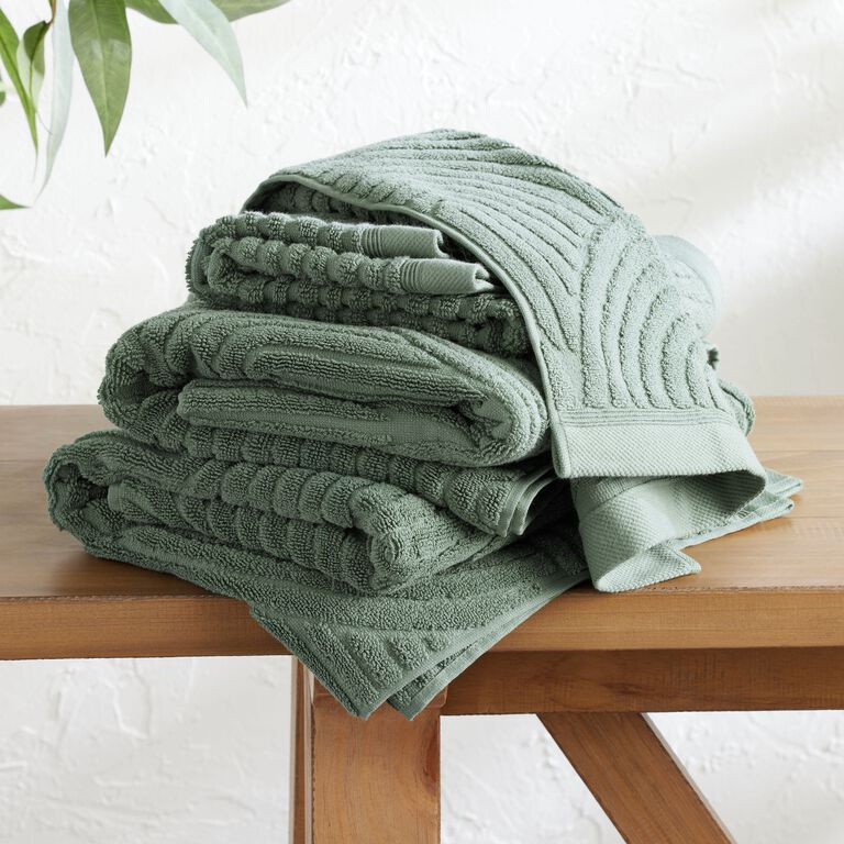 Real Living Sage Green Hand Towel