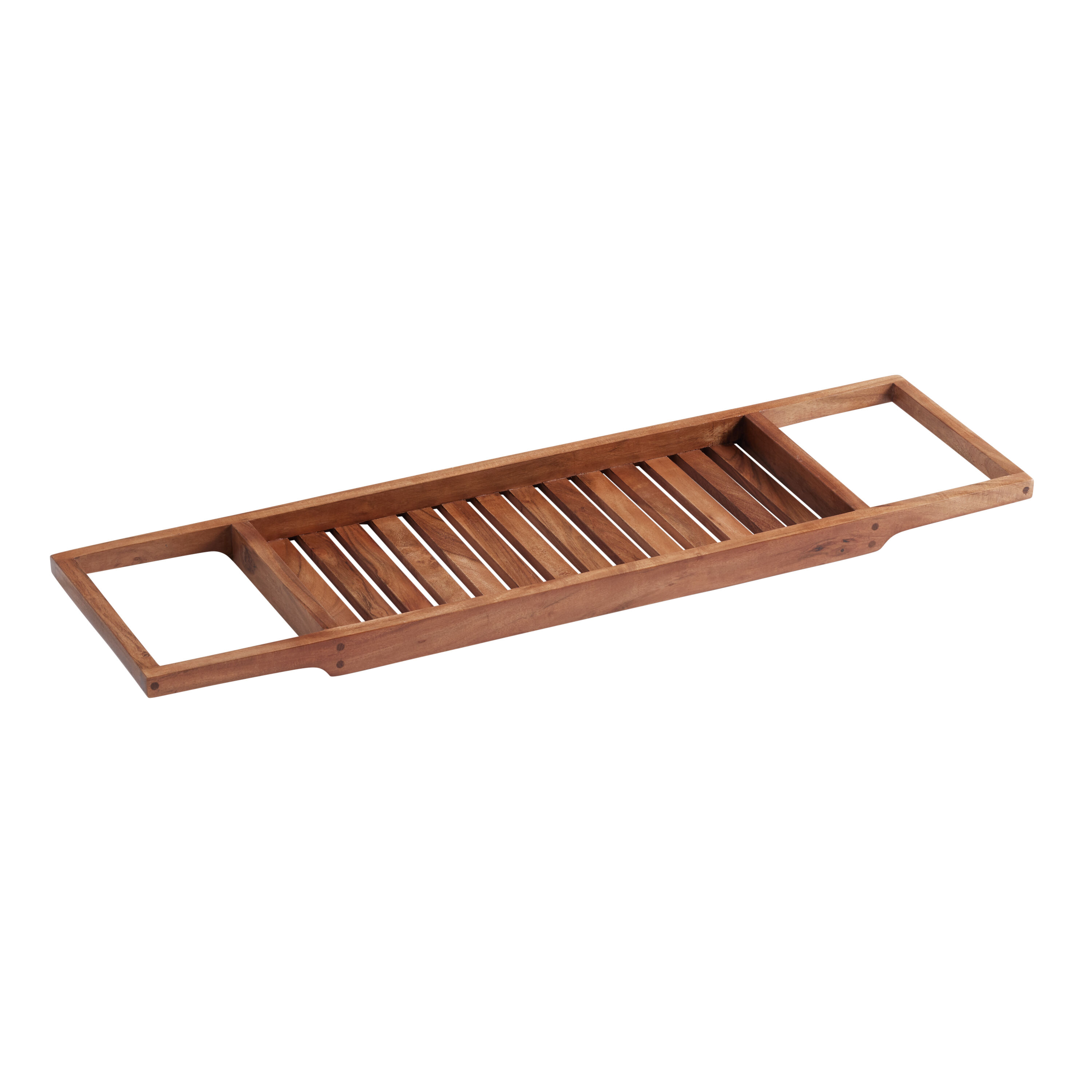 Acacia Wood Bathtub Tray image number 0