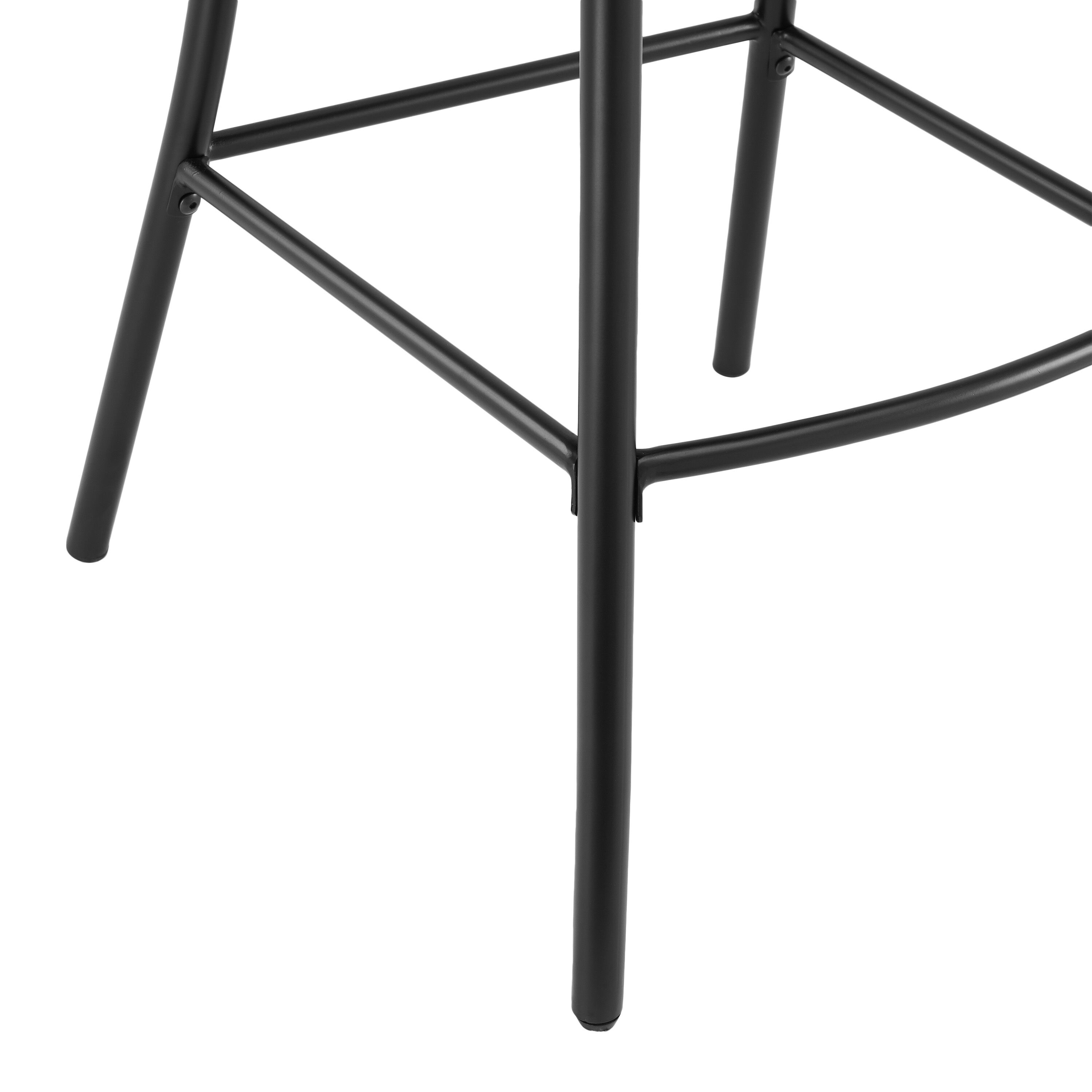 Matte black metal counter stool clearance