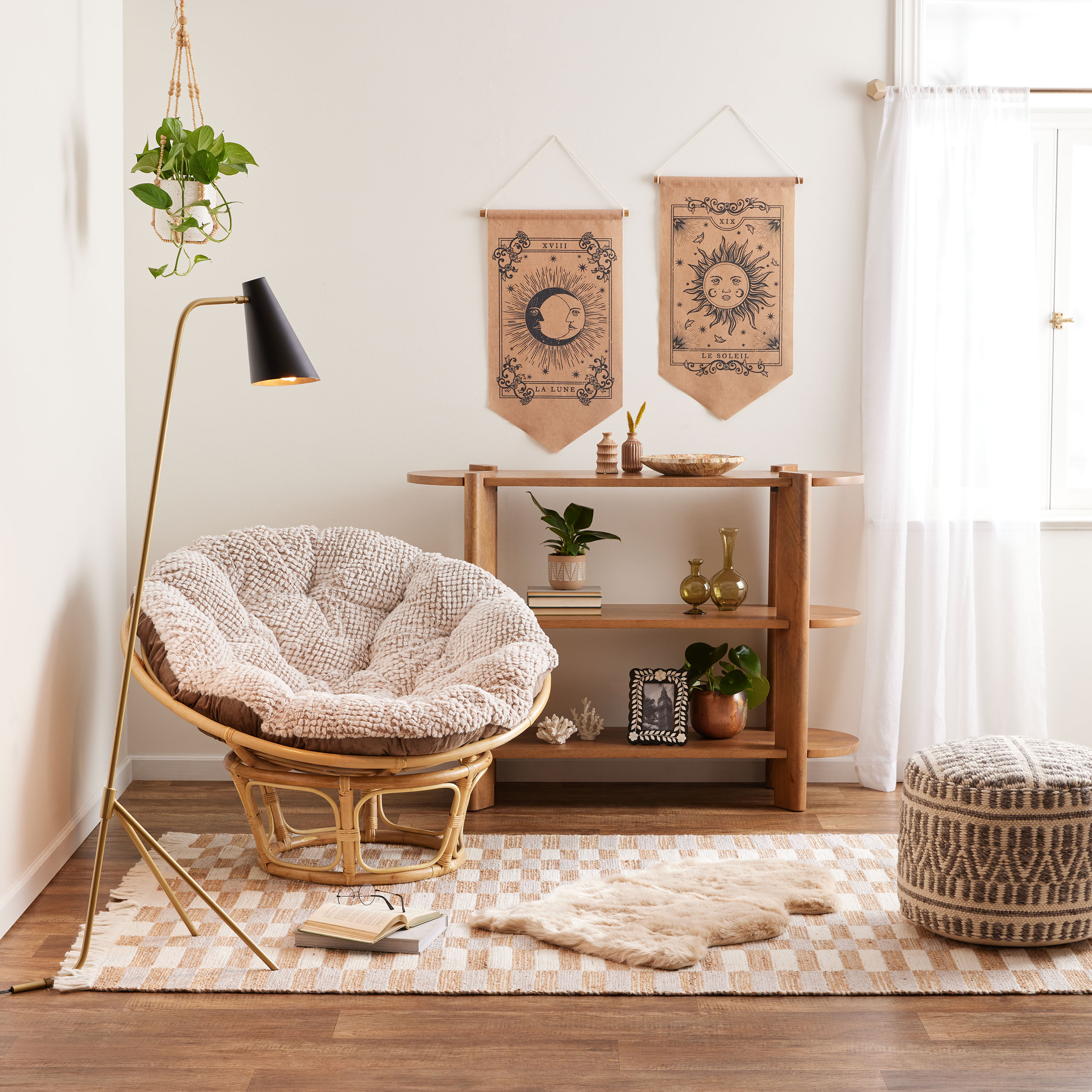 Le Soleil Tarot Card Scroll Wall Hanging