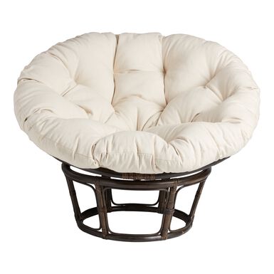Elora Ivory Papasan Chair Cushion Elora Ivory Papasan Chair Cushion