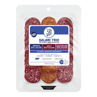 Brooklyn Cured Sliced Beef Salami Trio Brooklyn Cured Sliced Beef Salami Trio