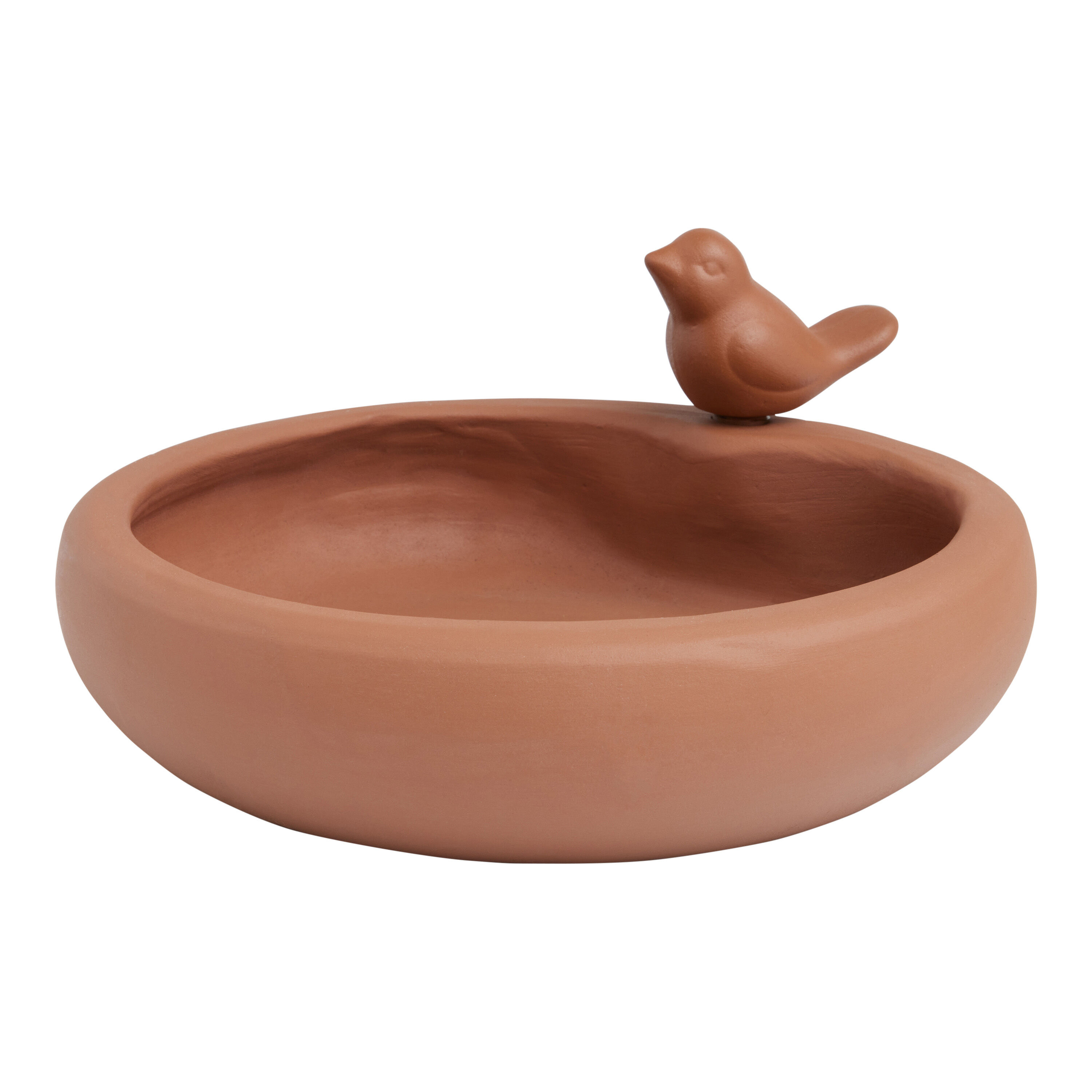 Terracotta Bird Bath Outdoor Decor image number 0