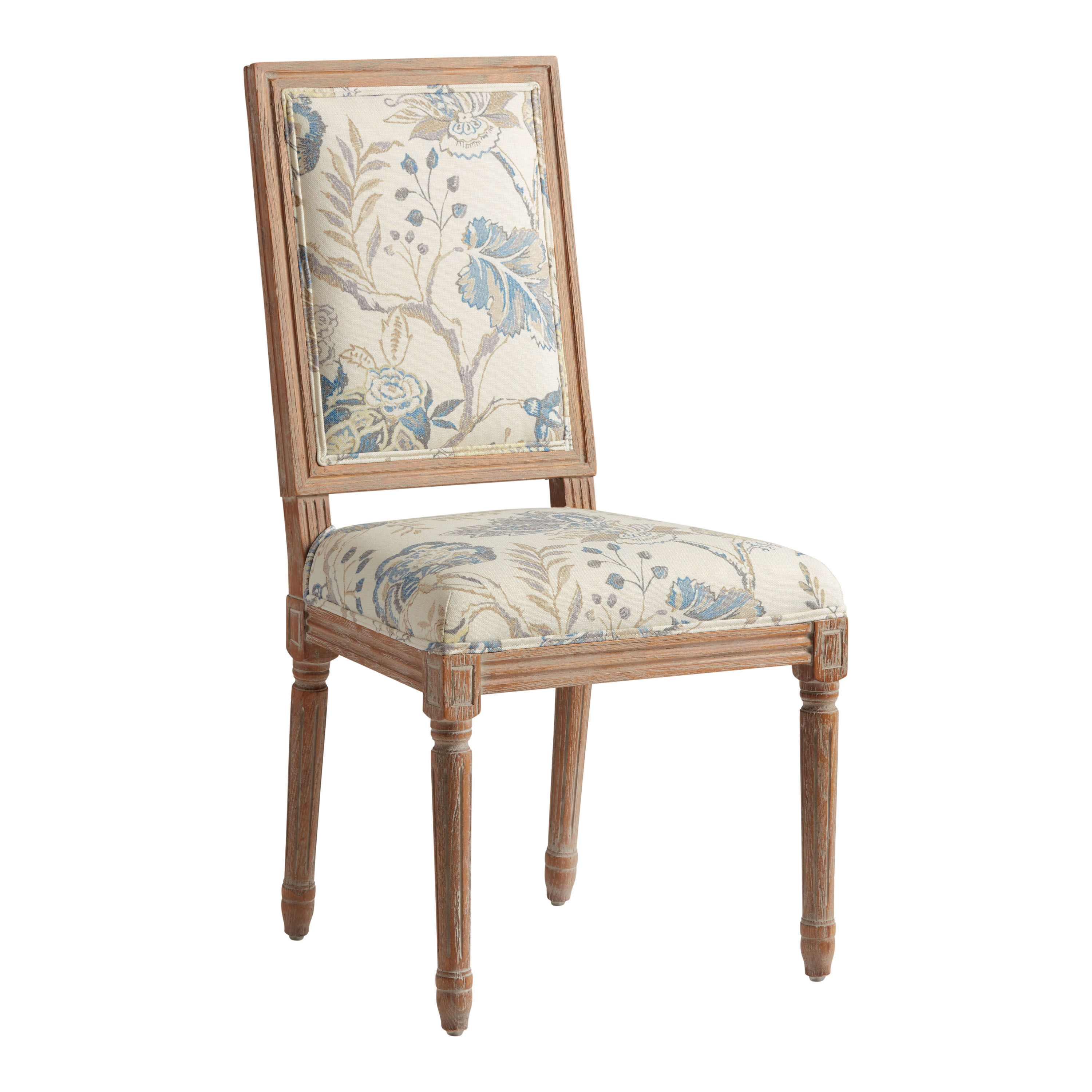 Paige Print Square Back Upholstered Dining Chair Set Of 2 World
