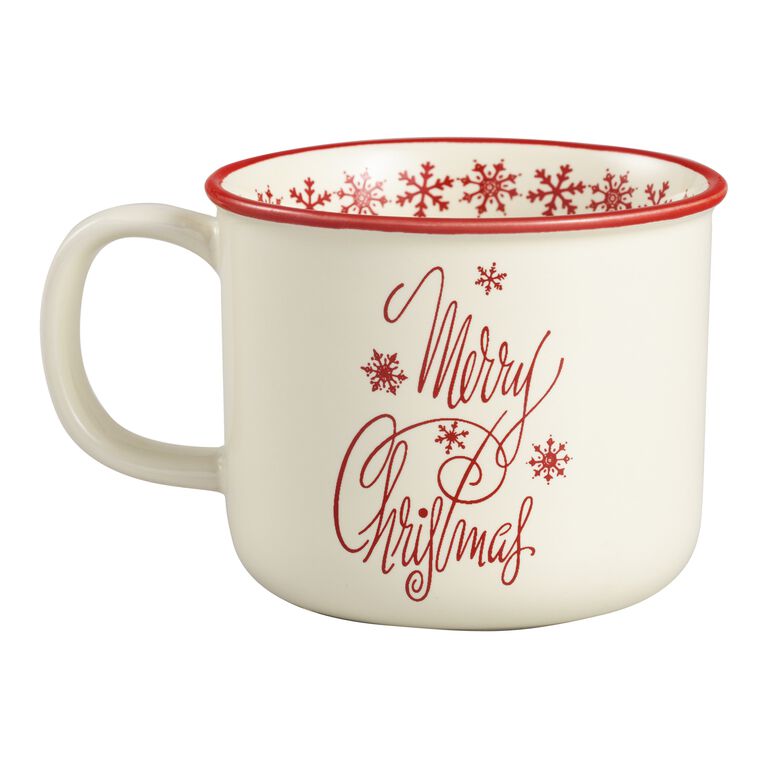 Retro Santa Merry Christmas Mugs Set of 4