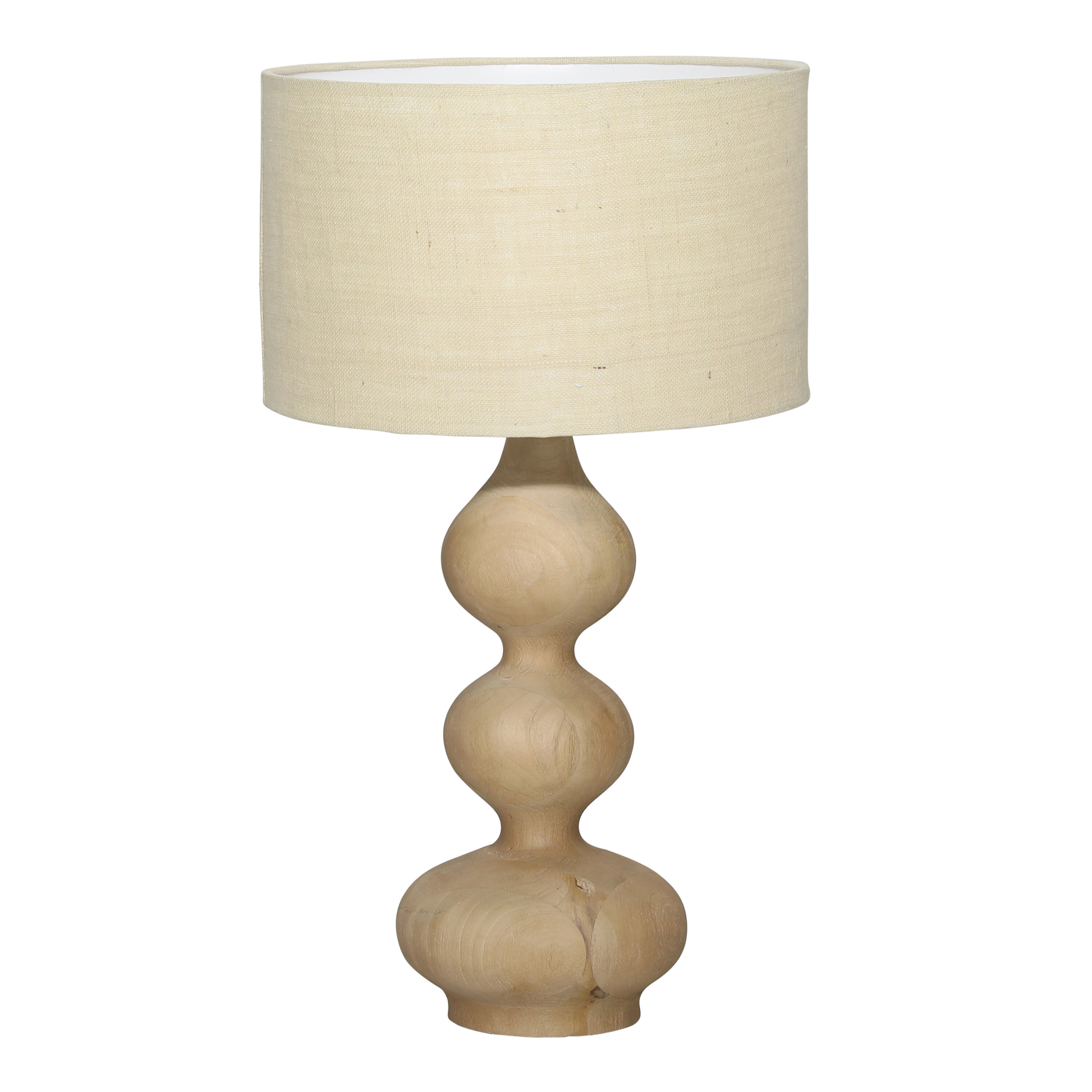 Grafton Natural Wood Curvy Table Lamp