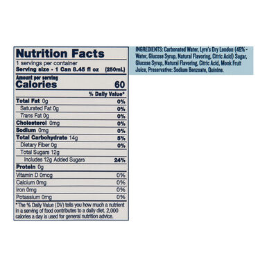 Lyre's Non Alcoholic Gin And Tonic Soda 4 Pack Lyre's Non Alcoholic Gin And Tonic Soda 4 Pack