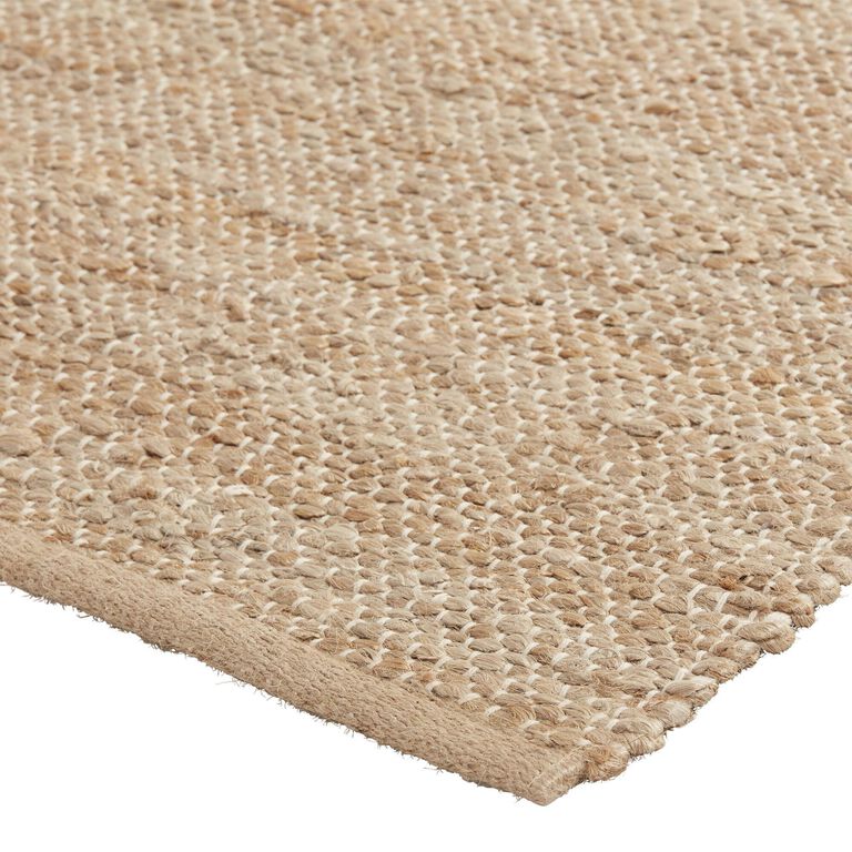 Natural Woven Jute and Cotton Reversible Area Rug image number 4