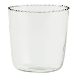 Textured Ruffle Double Old Fashioned Glass Set of 2