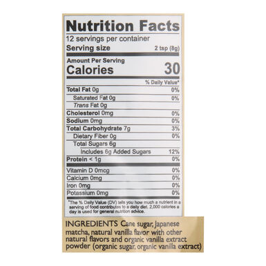 The Republic of Tea Sweet Vanilla Matcha Powder The Republic of Tea Sweet Vanilla Matcha Powder