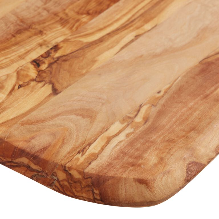 Acacia Wood Round Cutting Board 17.7 Dark Brown - The Good Tree