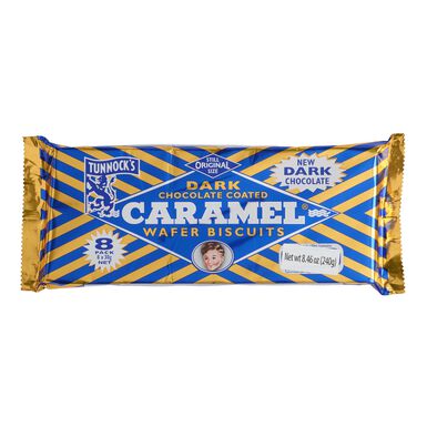 Tunnock's Dark Chocolate Caramel Wafers 8 Pack Tunnock's Dark Chocolate Caramel Wafers 8 Pack