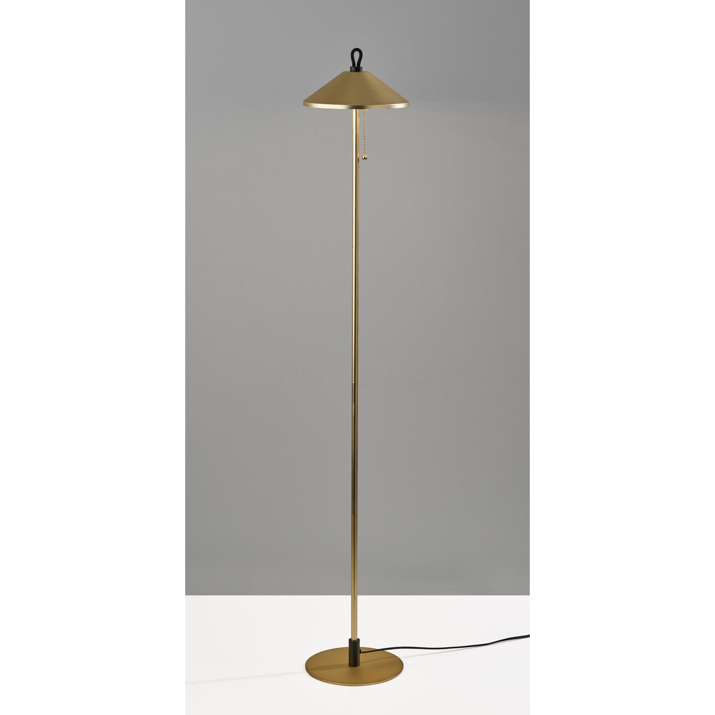 Brayfield Metal Dome 2 Light LED Floor Lamp image number 1
