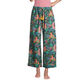 Multicolor Satin Tropical Jungle Leopard Pajama Collection image number 2