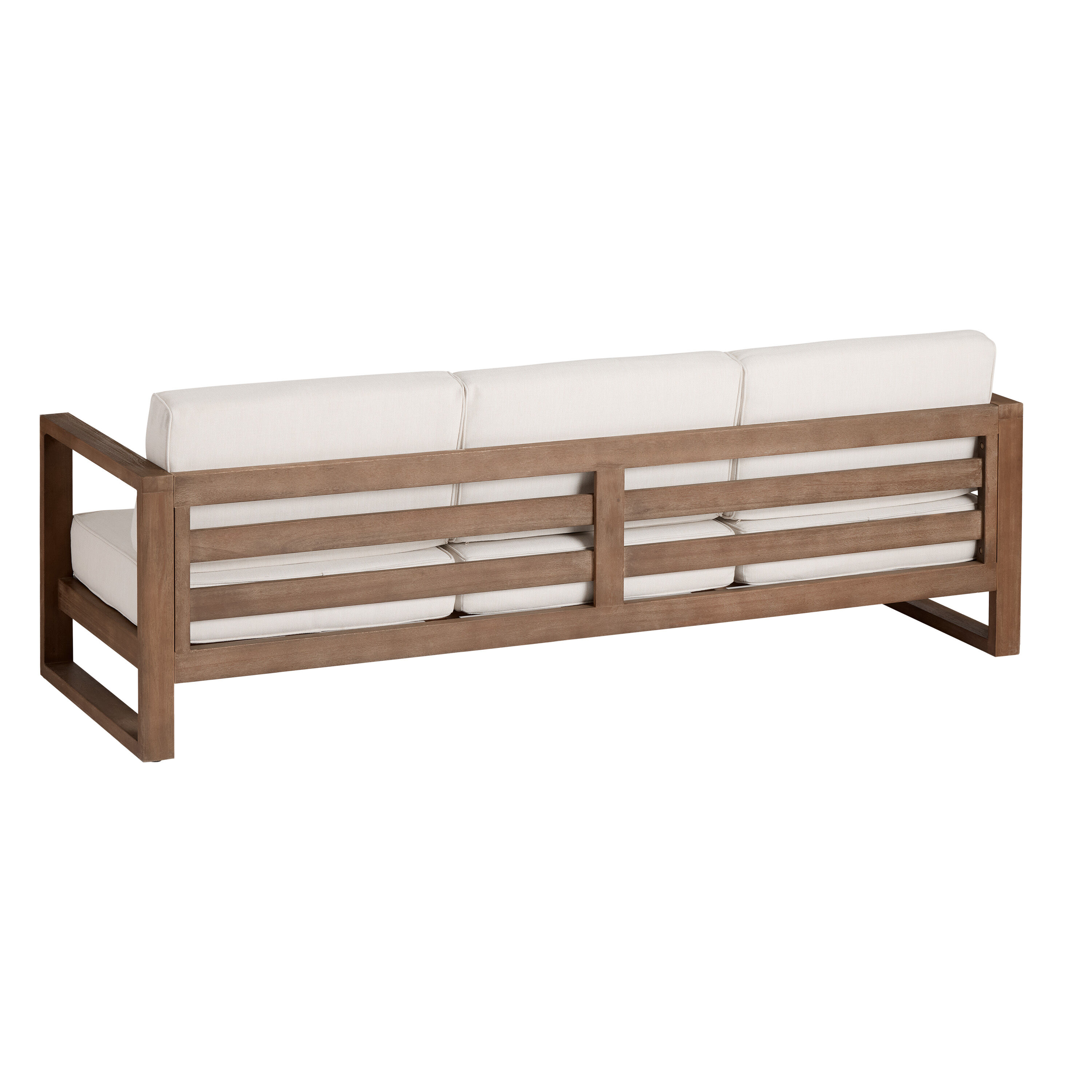 Segovia Light Brown Eucalyptus Outdoor Couch World Market