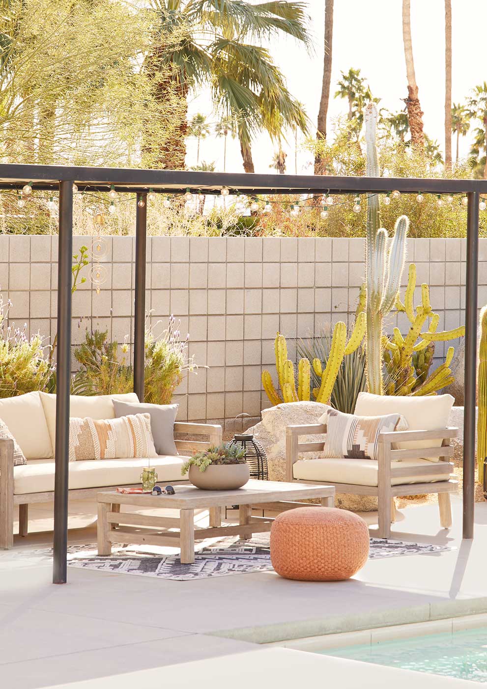World market cheap outdoor accent table