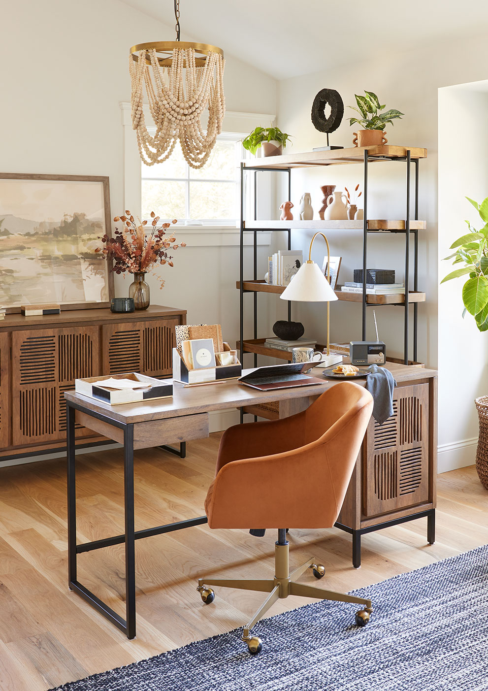 Chic Geometry Rustic Modern Home Office Inspiration World Market
