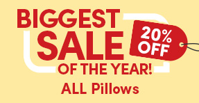 Biggest Sale of the Year | 20% Off ALL Pillows