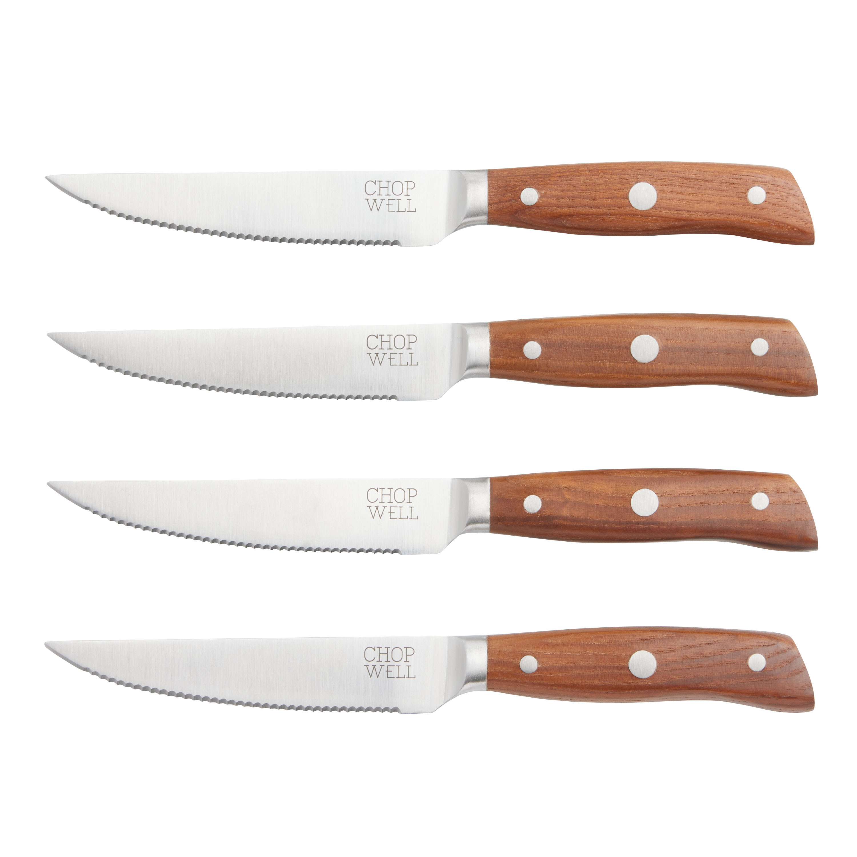 Chopwell Carbon Steel and Ash Wood 2 Piece Knife Set by World Market