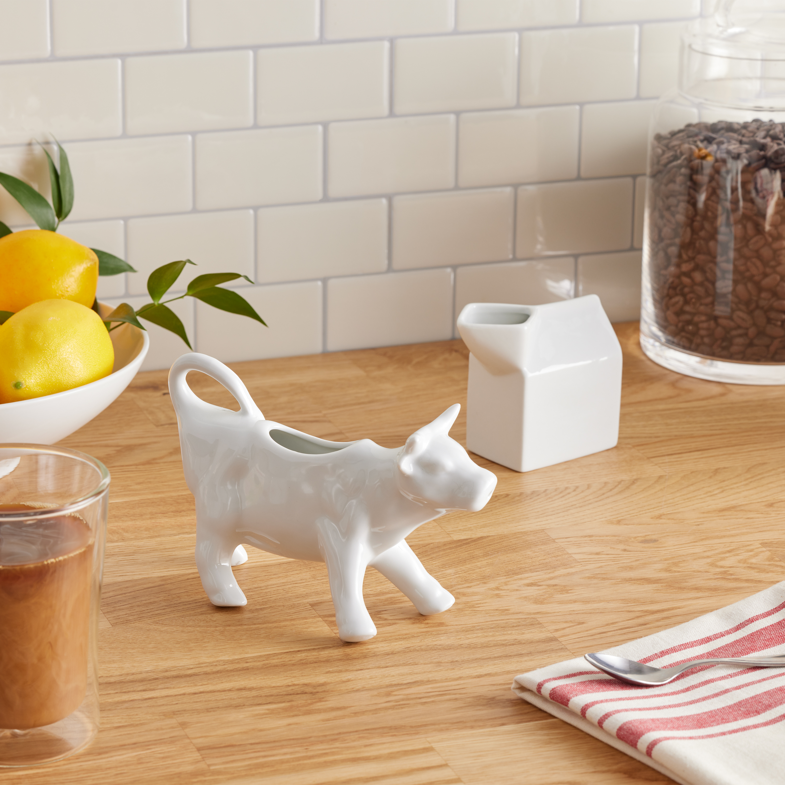 White Porcelain Figural Creamer Collection - World Market
