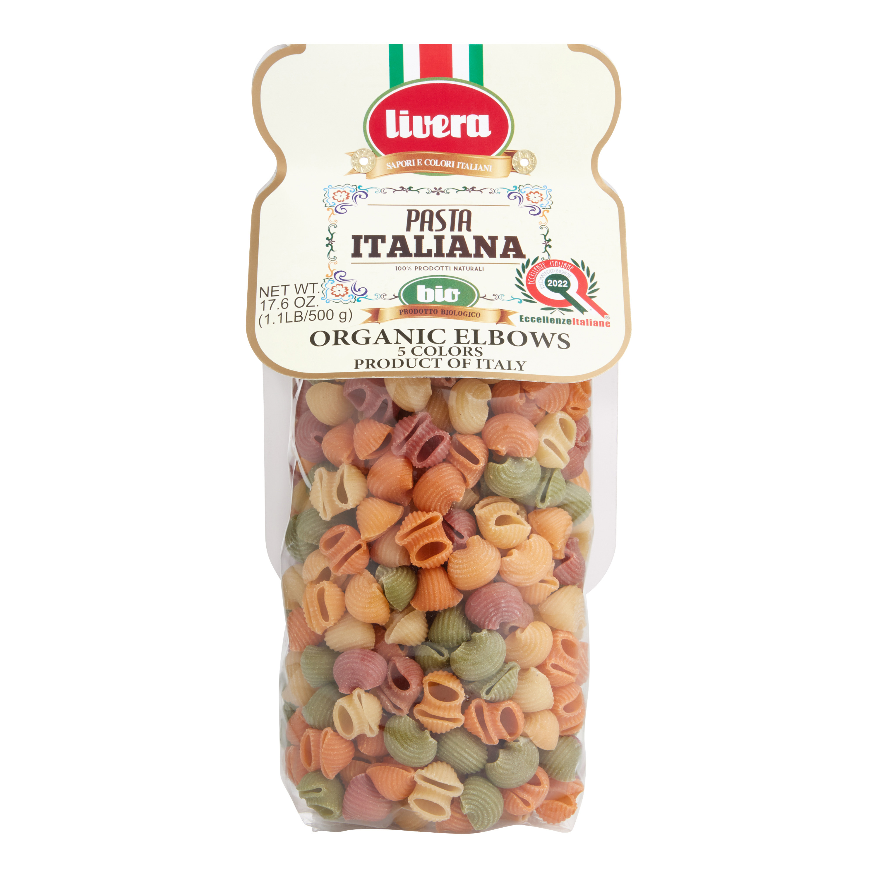 Livera Organic 5 Color Elbow Pasta World Market