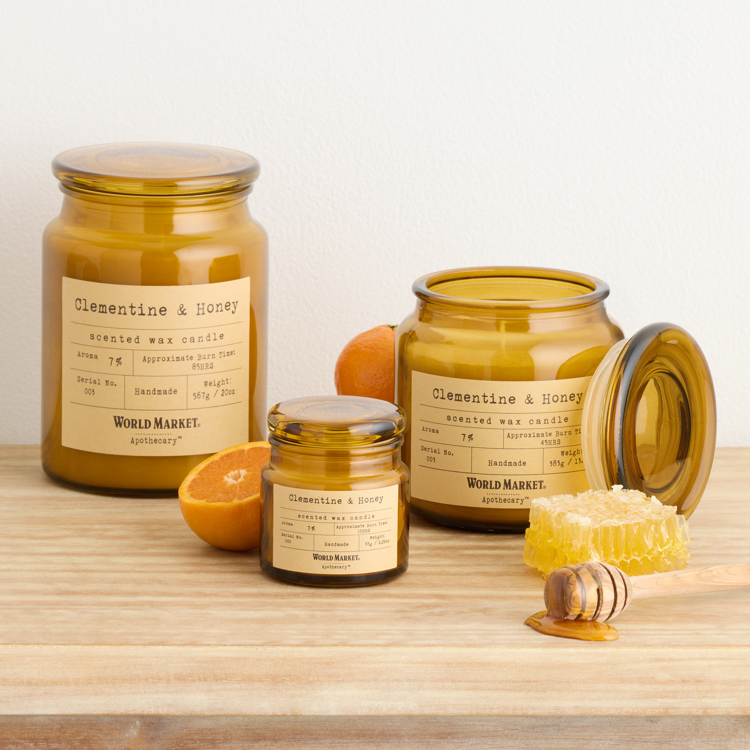 Apothecary Clementine & Honey Scented Candle World Market