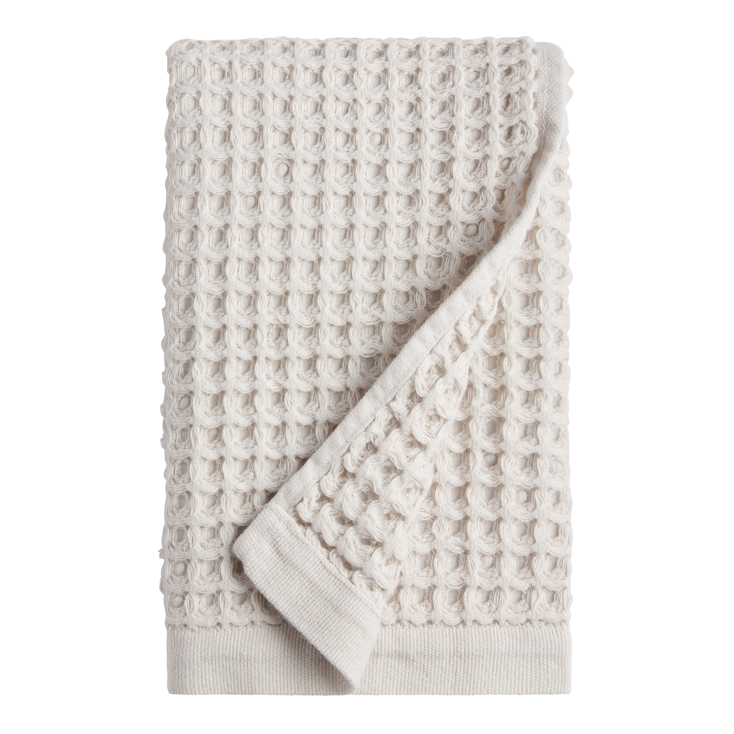 Waffle Weave Hand Towel, Light Blush