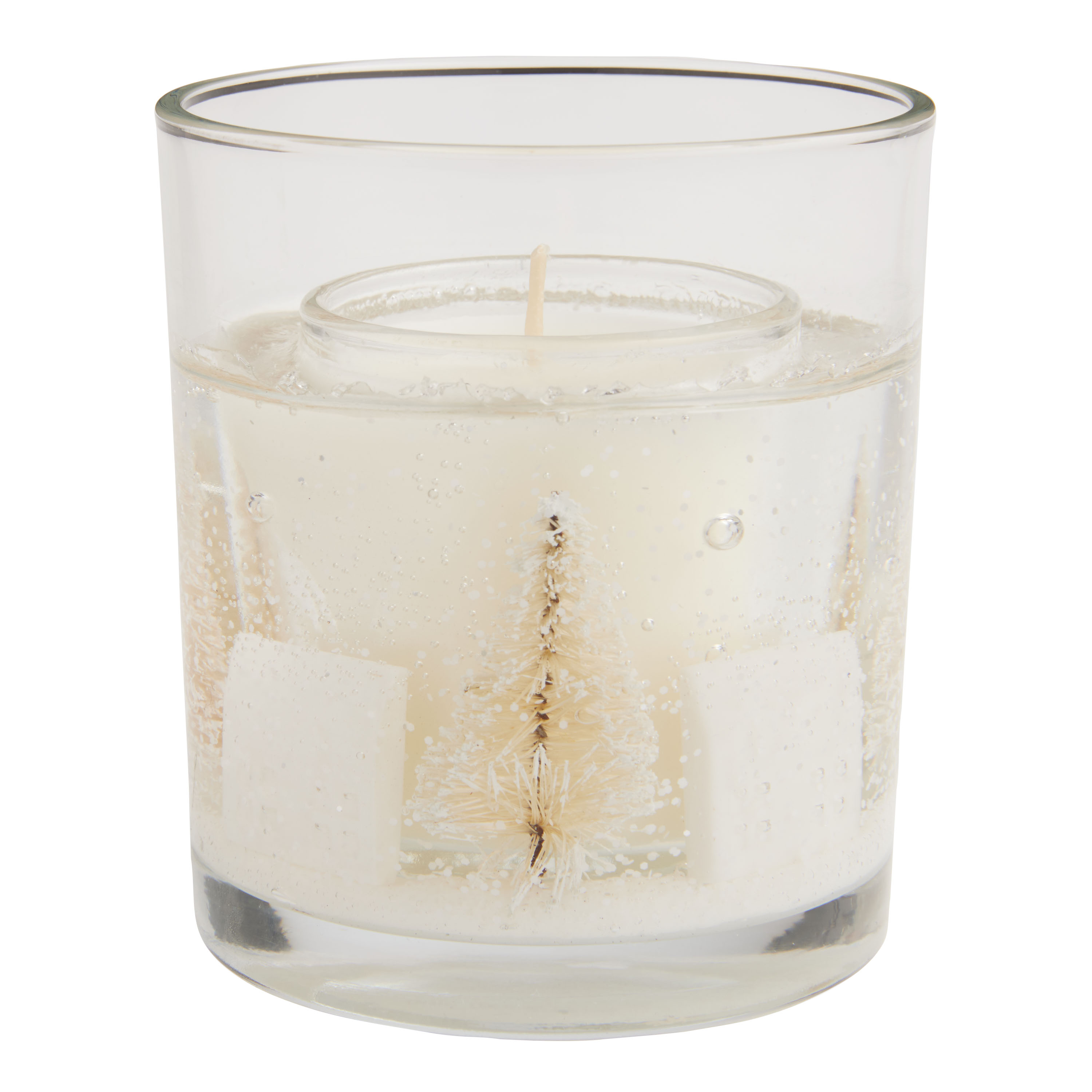 Martini Scented Gel Wax Candle with Wax Olives