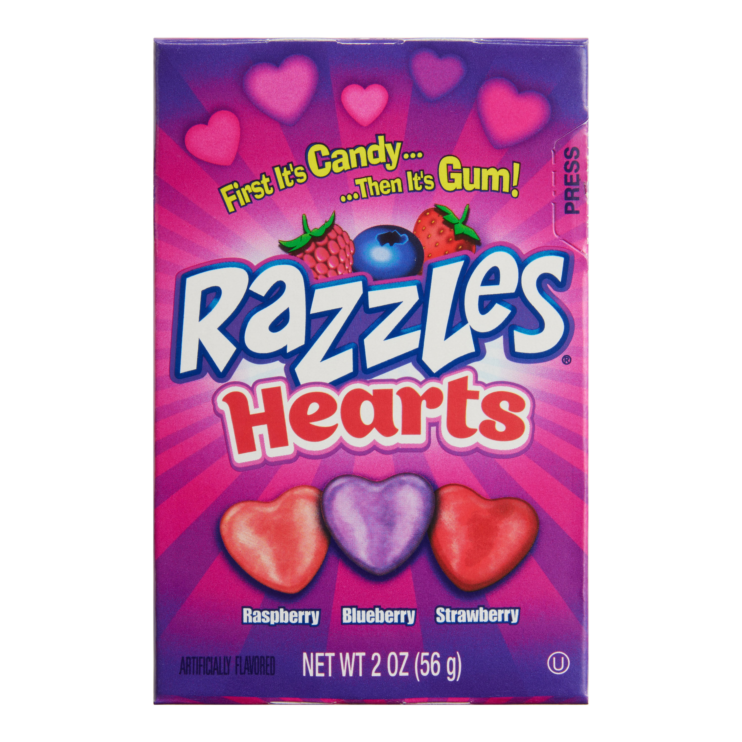 Razzles Hearts Fruit Candy and Gum World Market