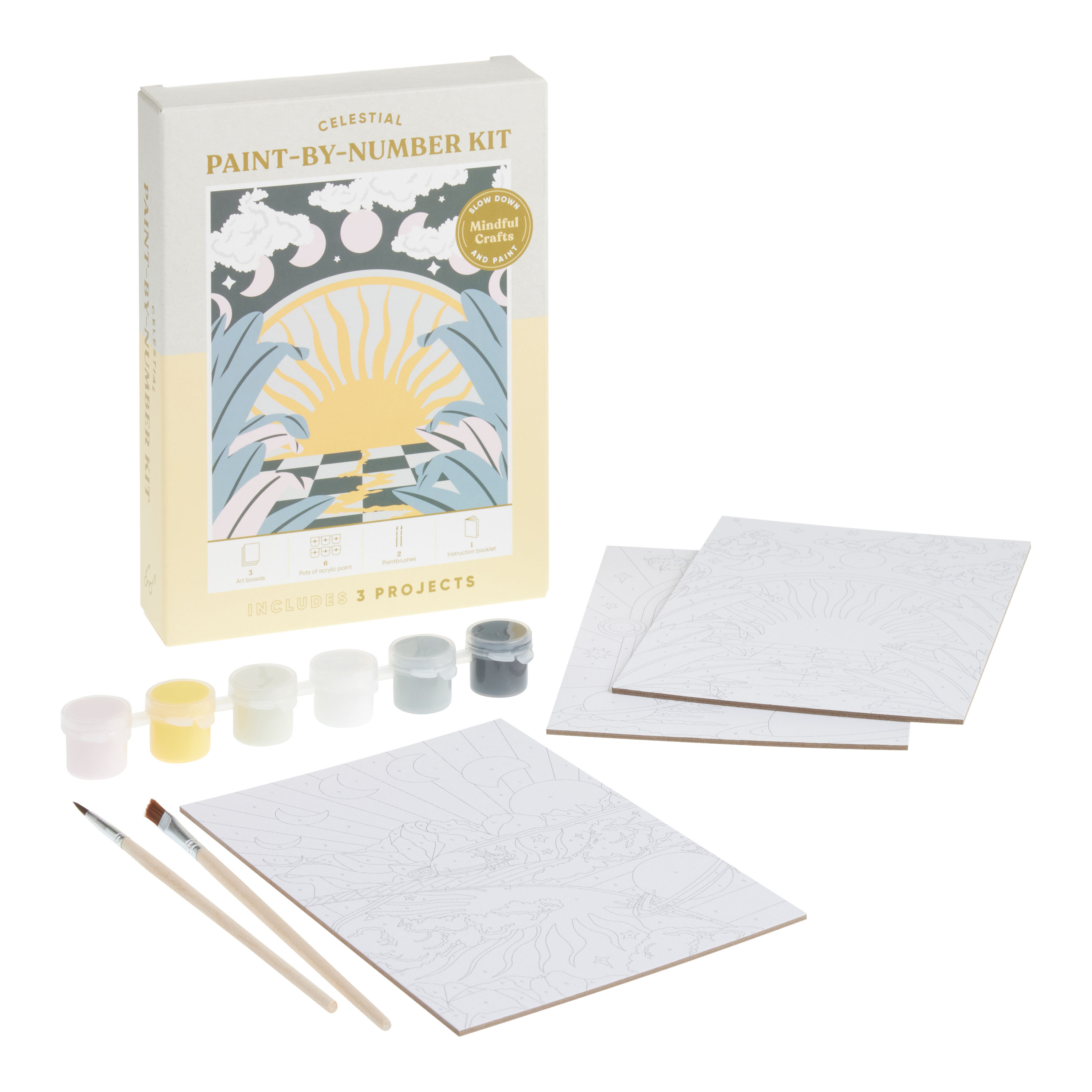Mindful Crafts Celestial Paint by Number Kit