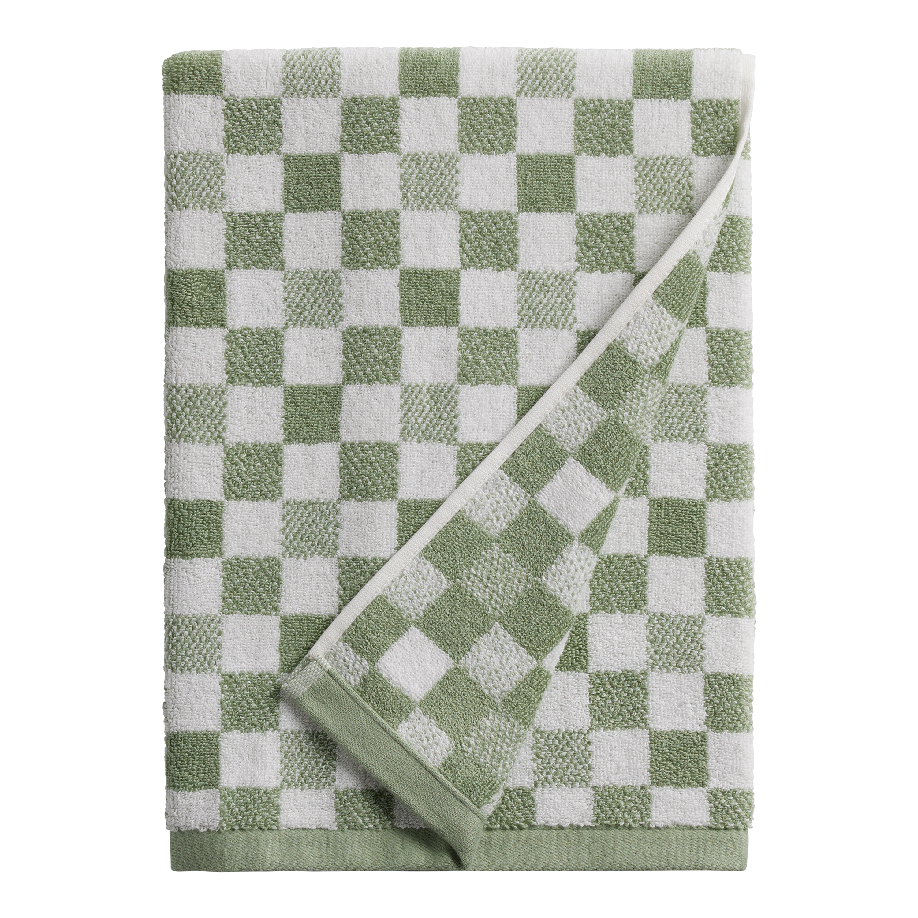 Asteria Checkered Terry Bath Towel - World Market
