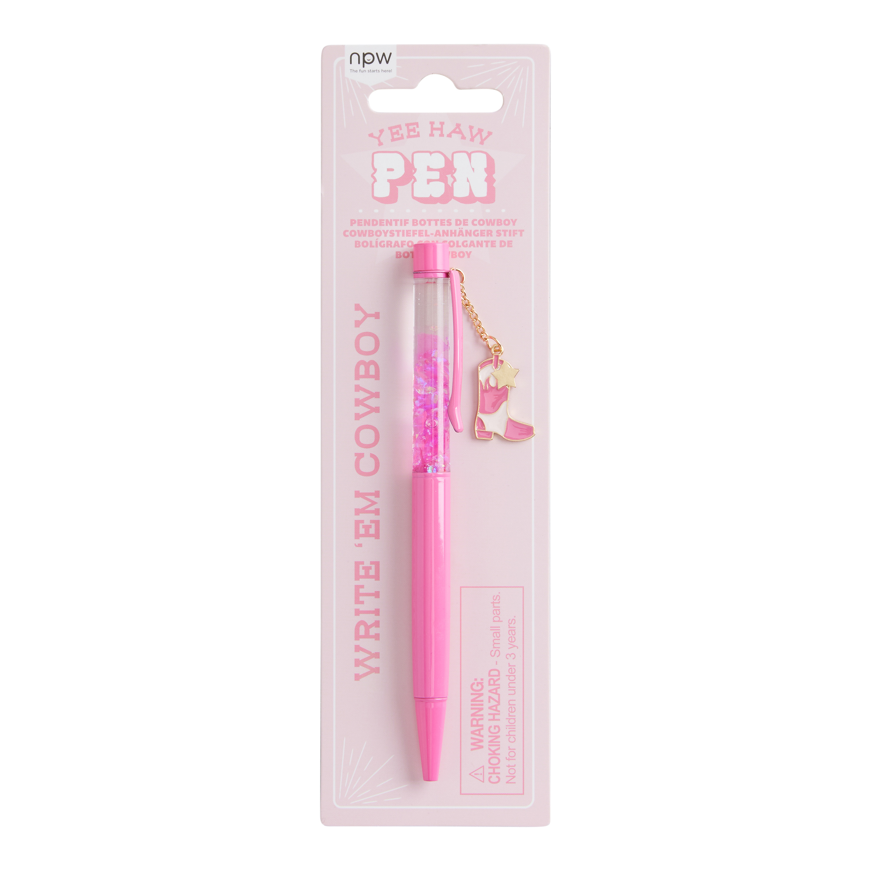 Hot Pink Yeehaw Cowboy Boot Pen World Market