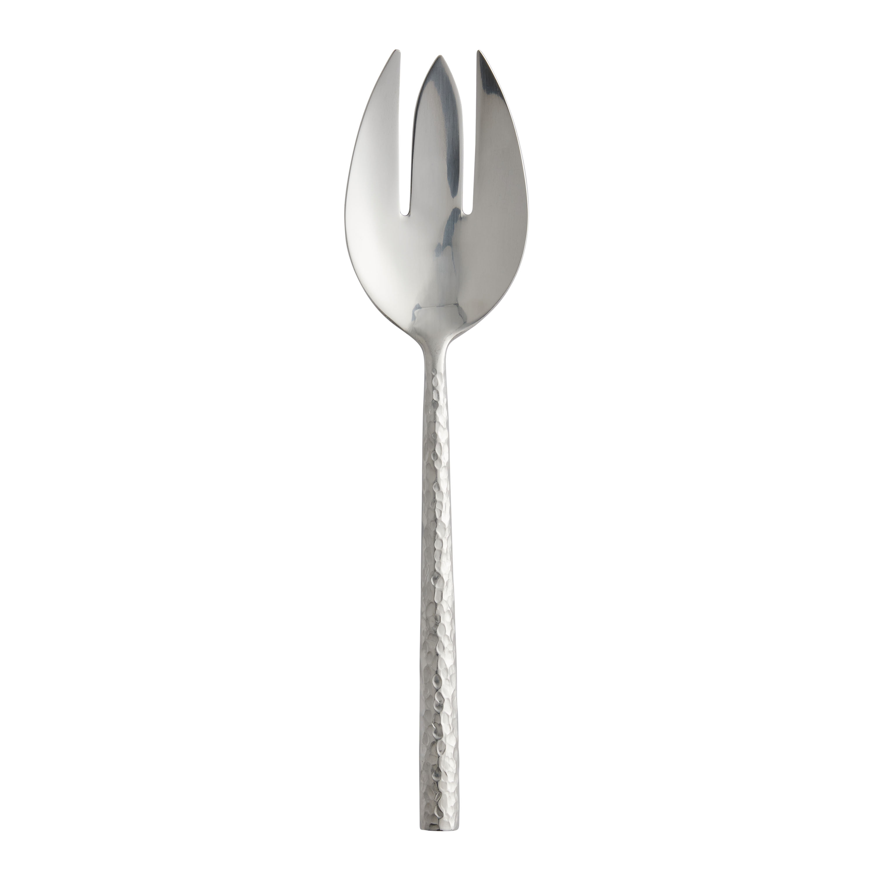 Hammered Stainless Steel Serving Fork