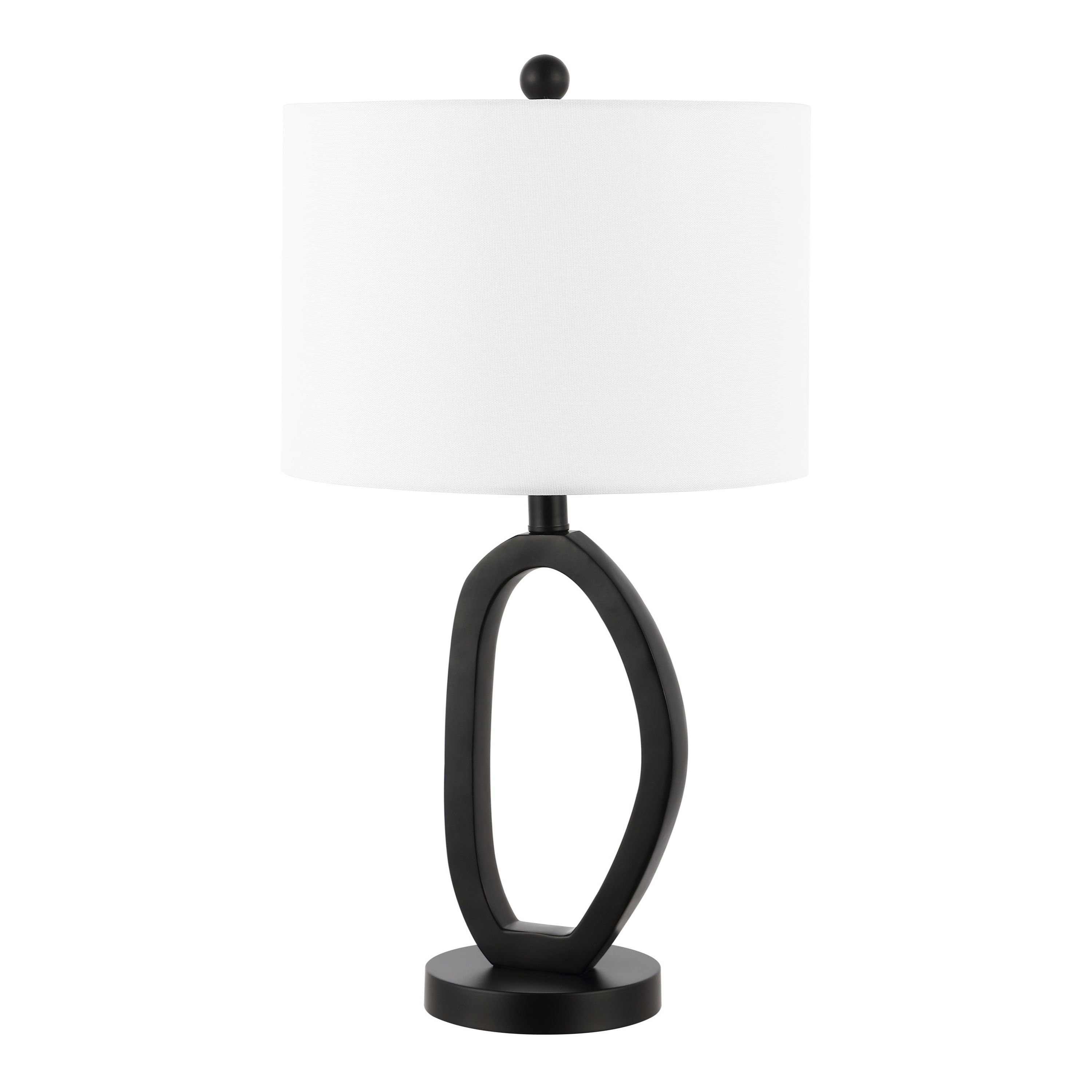 Thrale Black Resin Open Abstract Table Lamp World Market