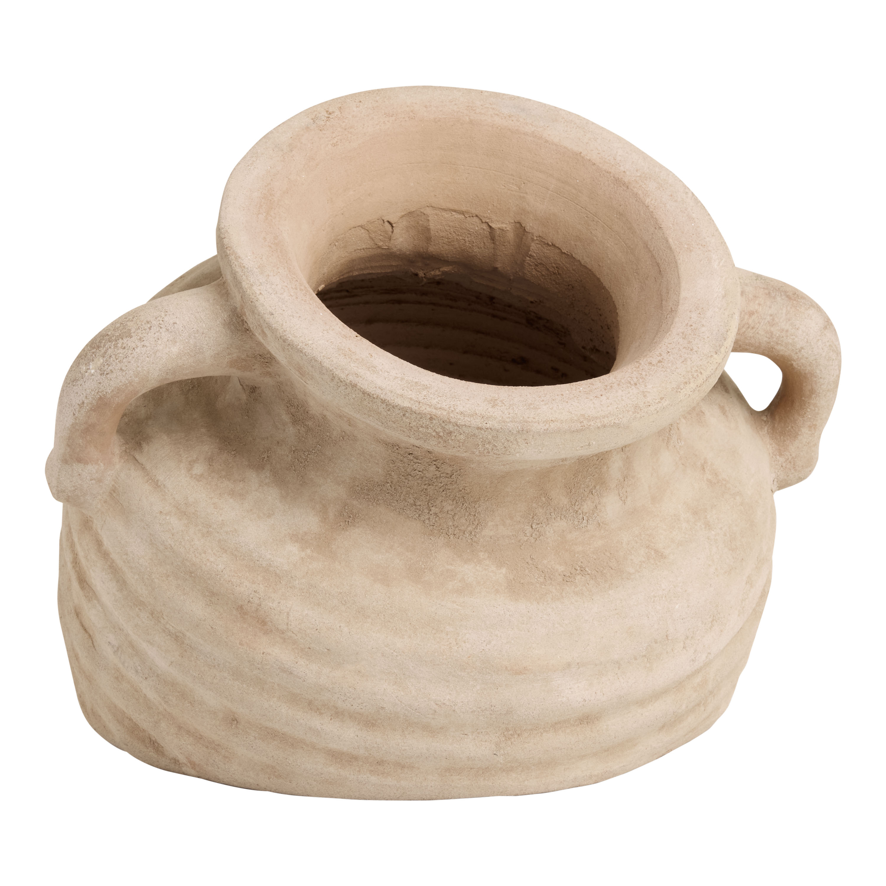 Tarassa Washed Terracotta Buried Jug Outdoor Planter - World Market