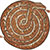 Justina Blakeney Selby Round Coiled Snake Wool Area Rug