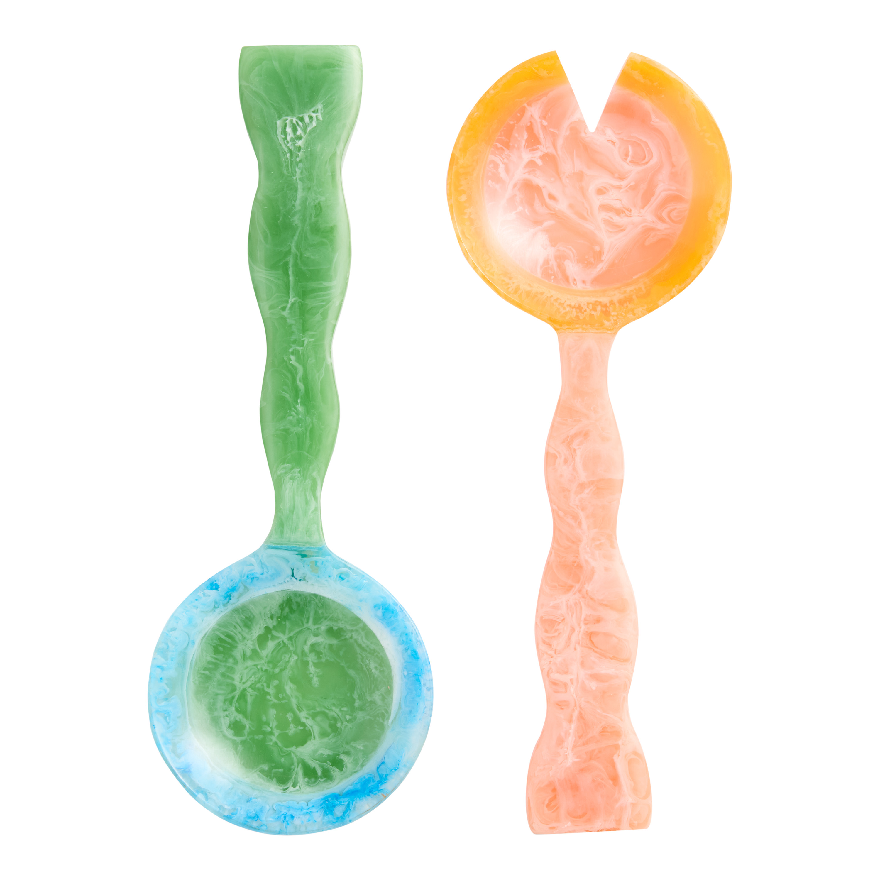Color Pop Resin Salad Servers 2 Piece Set - World Market