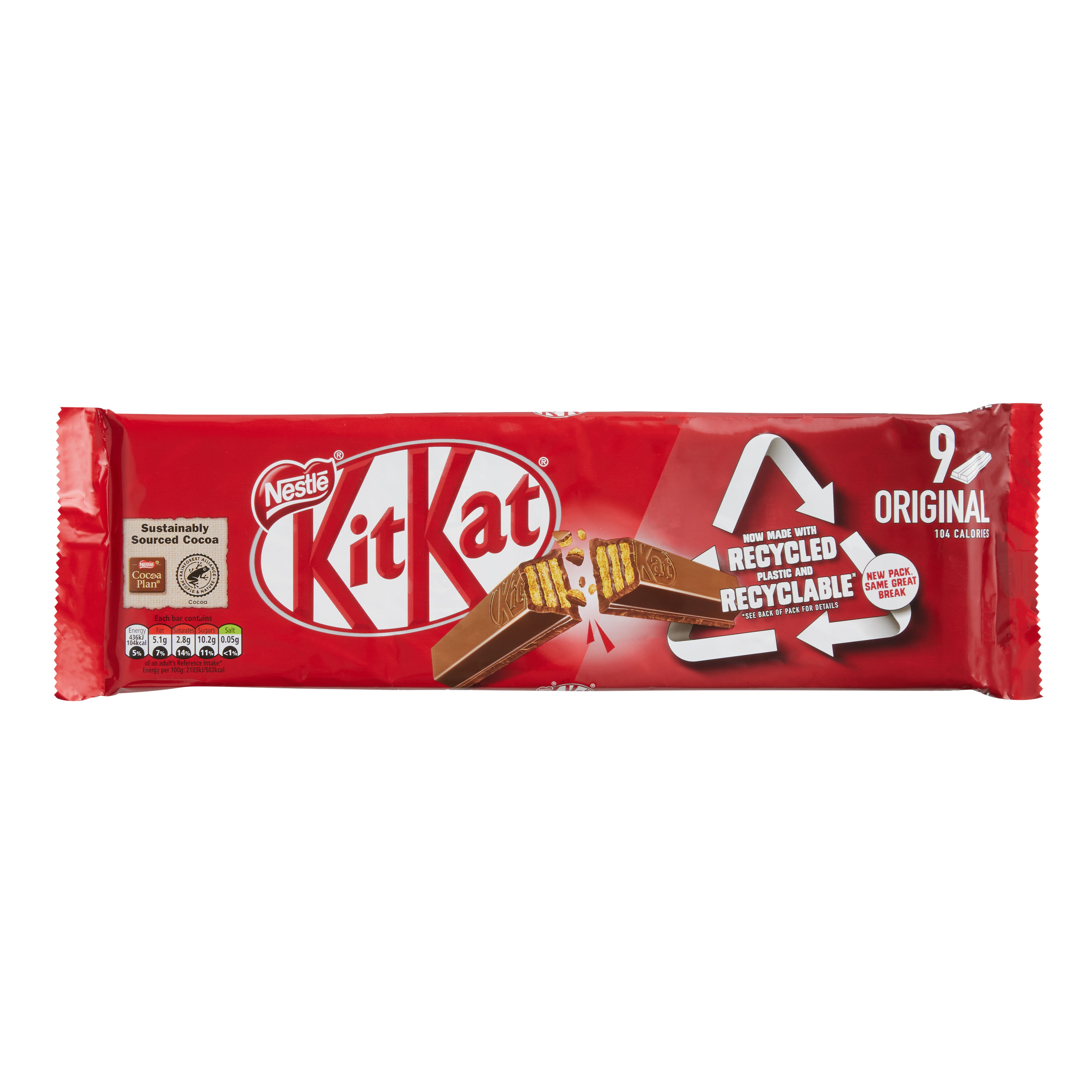 Nestle Kit Kat Original Chocolate Wafer Bars 9 Piece - World Market