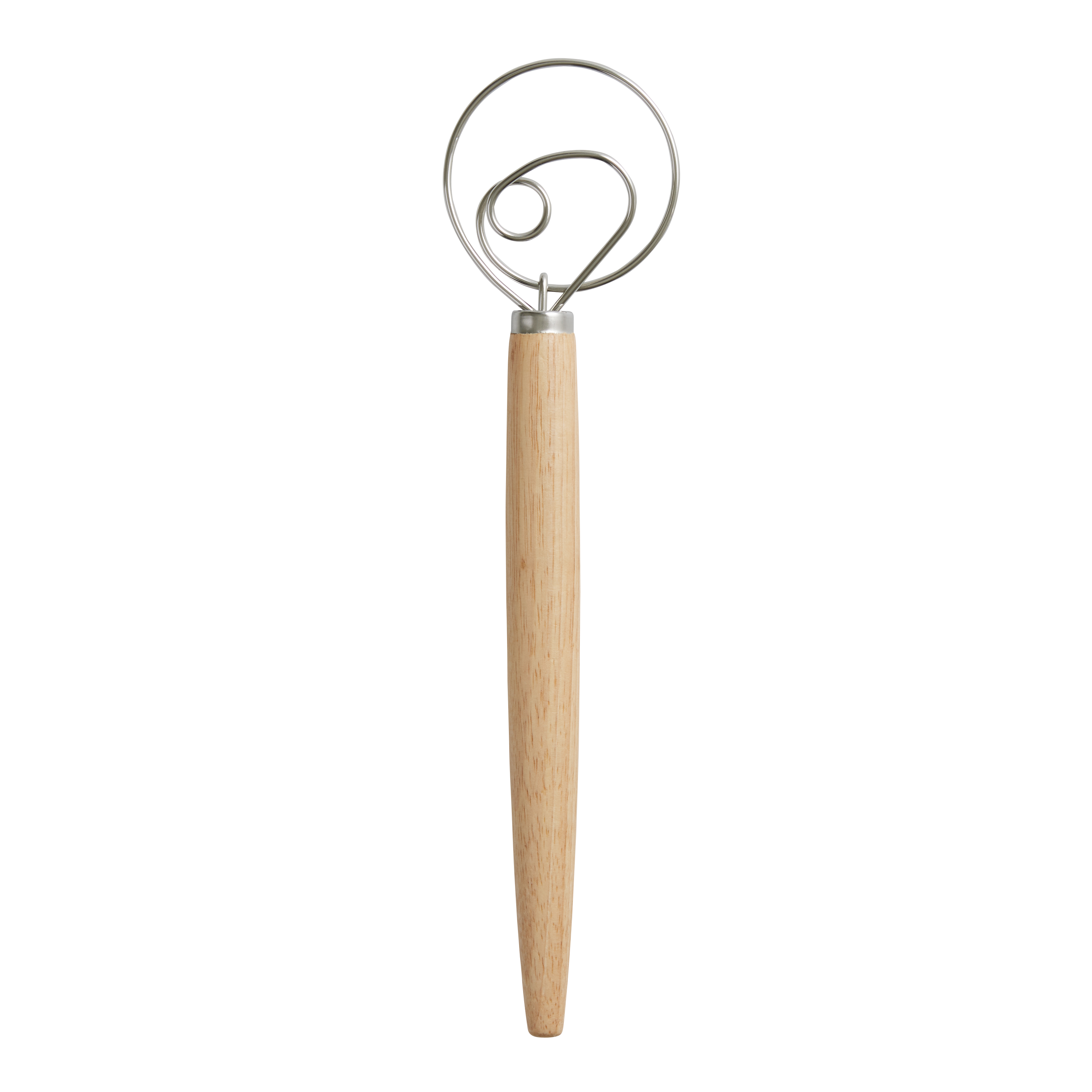 Wood and Stainless Steel Pastry and Dough Whisk - World Market