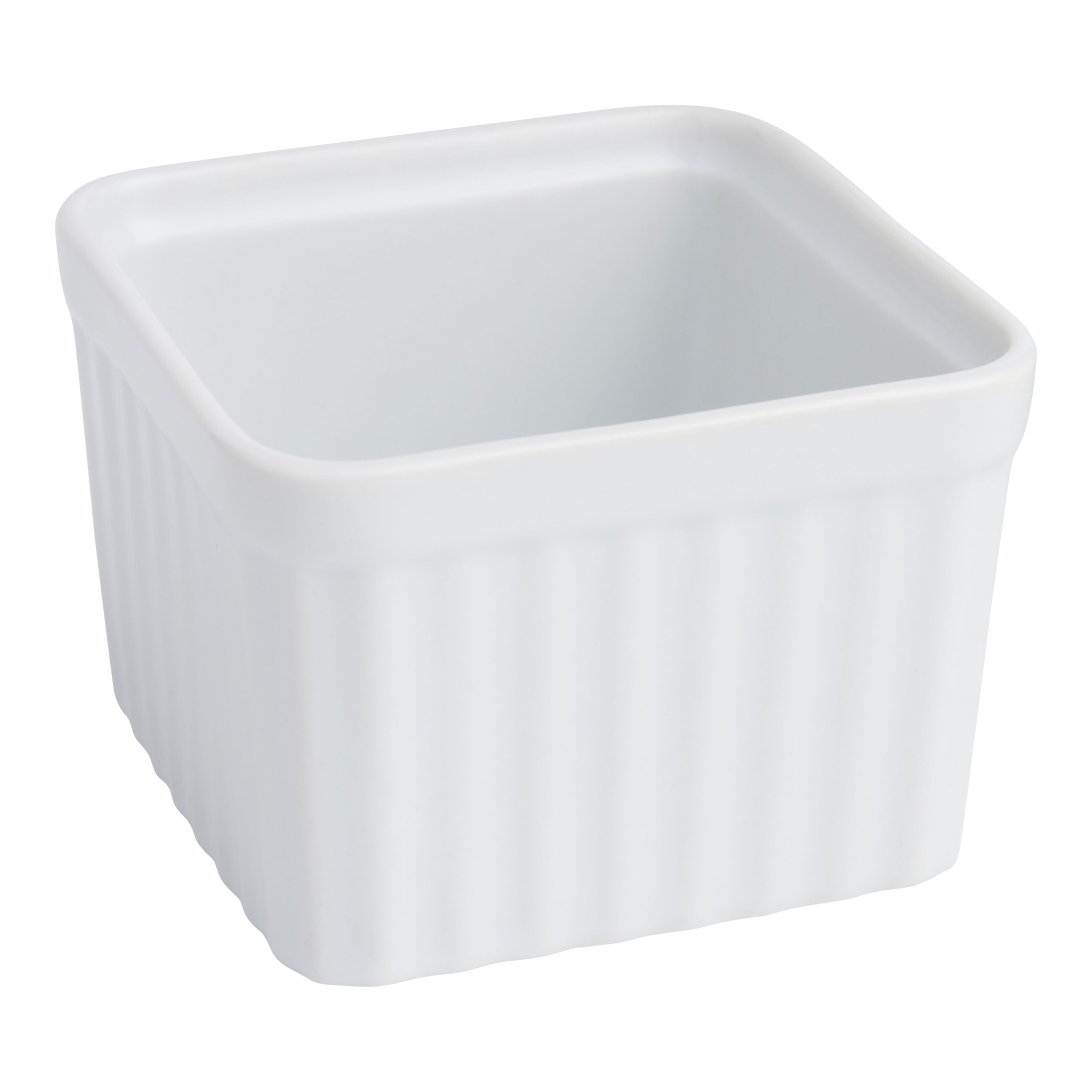 Square White Porcelain Ramekin Set of 2 World Market