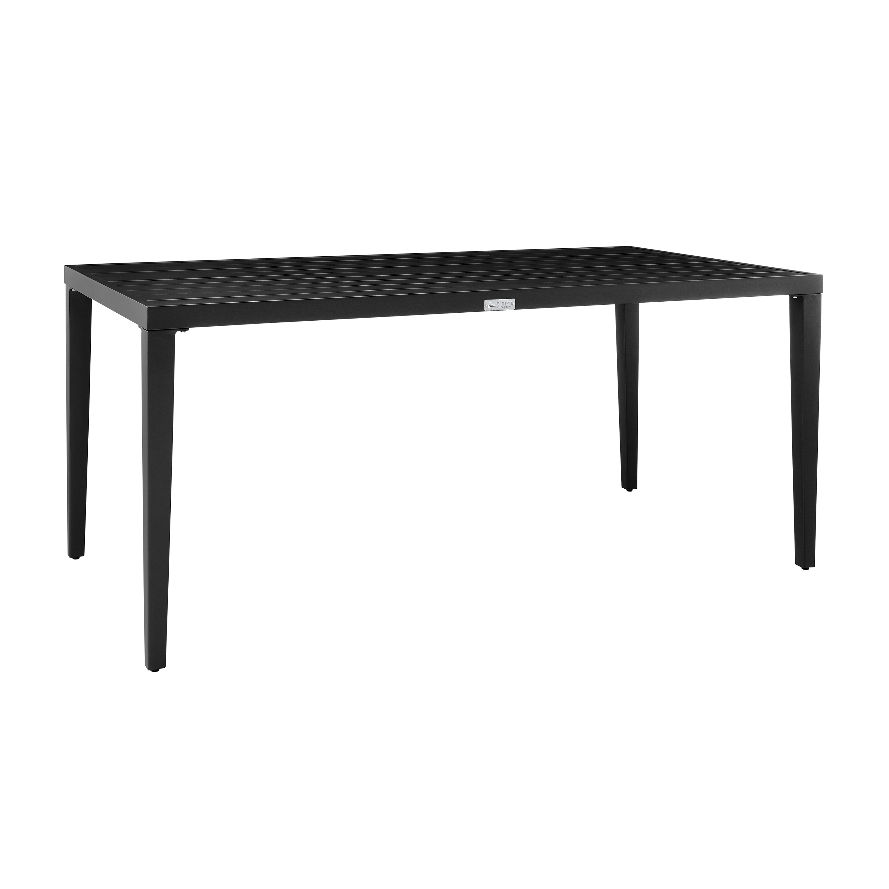 Lamia Black Metal Outdoor Dining Table World Market