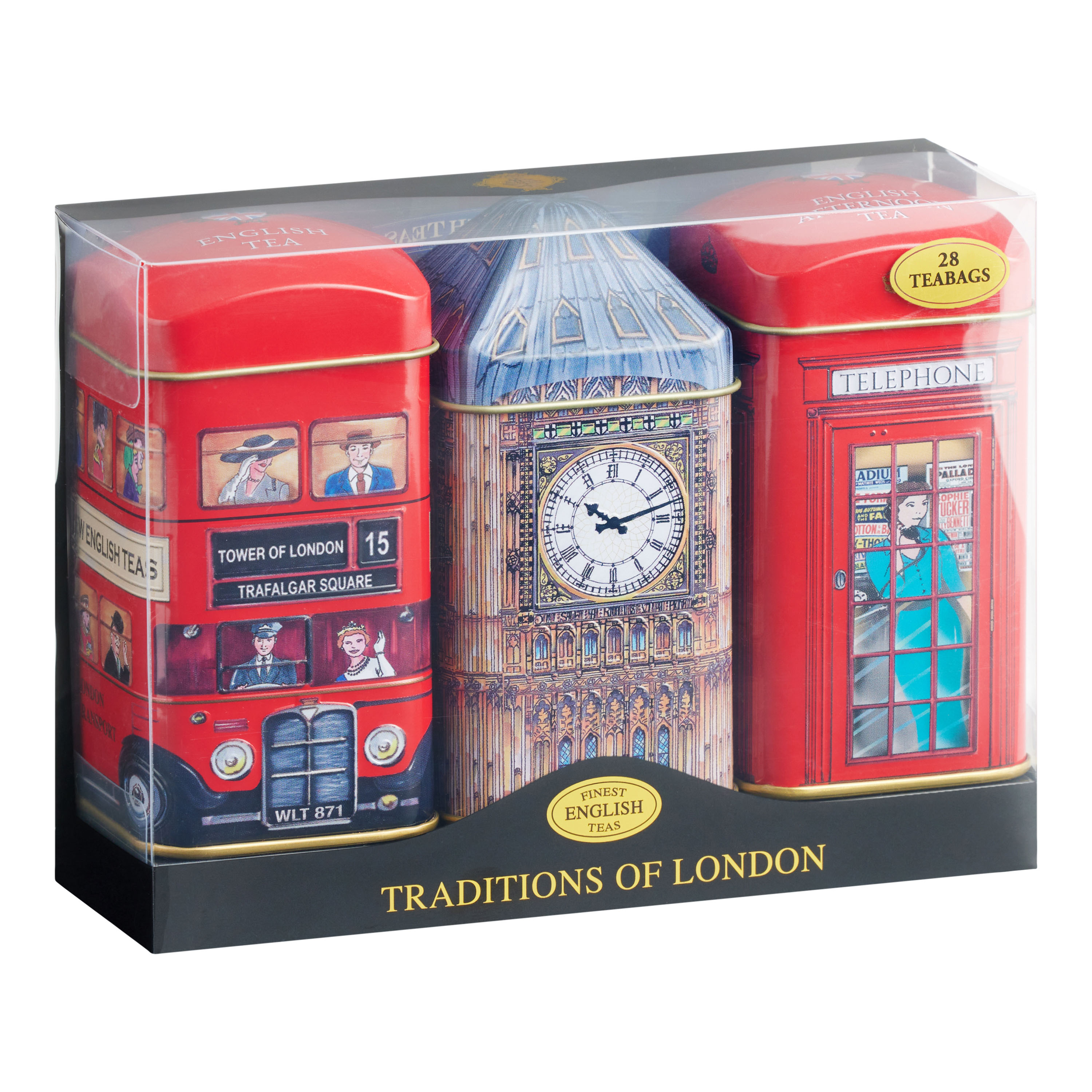 New English Teas Traditions Of London Mini Tea Tin Gift Set World Market