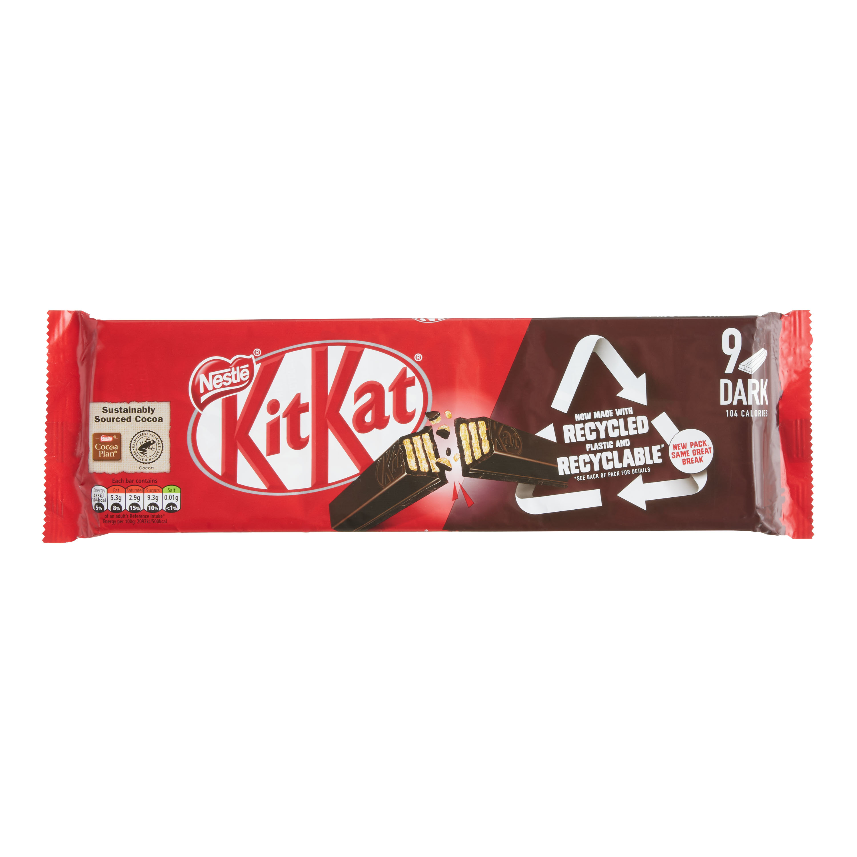 Nestle Kit Kat Dark Chocolate Wafer Bars 9 Piece - World Market