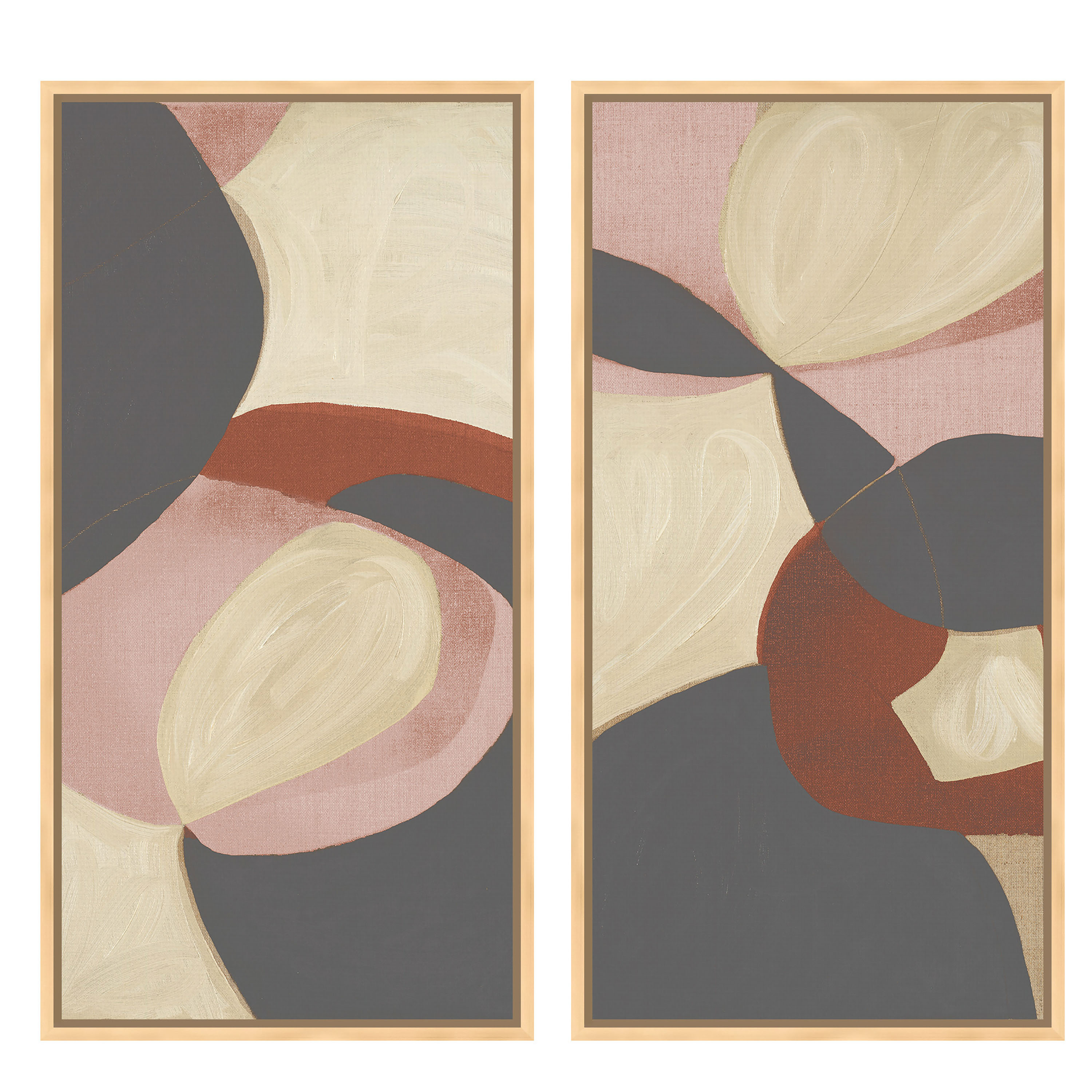 Attraction by Kippi Leonard Framed Canvas Wall Art 2 Piece - World