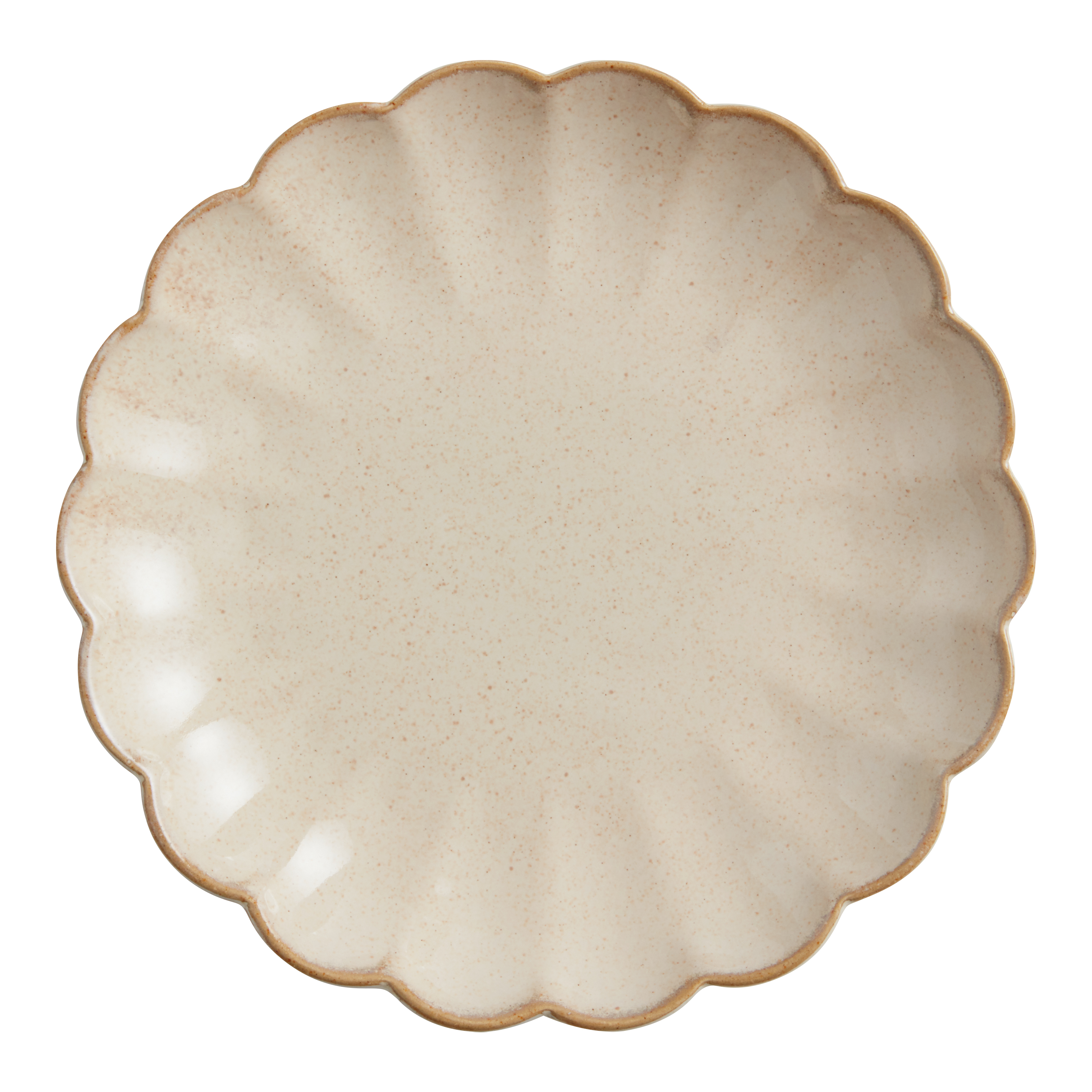 Scallop Rim Speckled Salad Plate - World Market