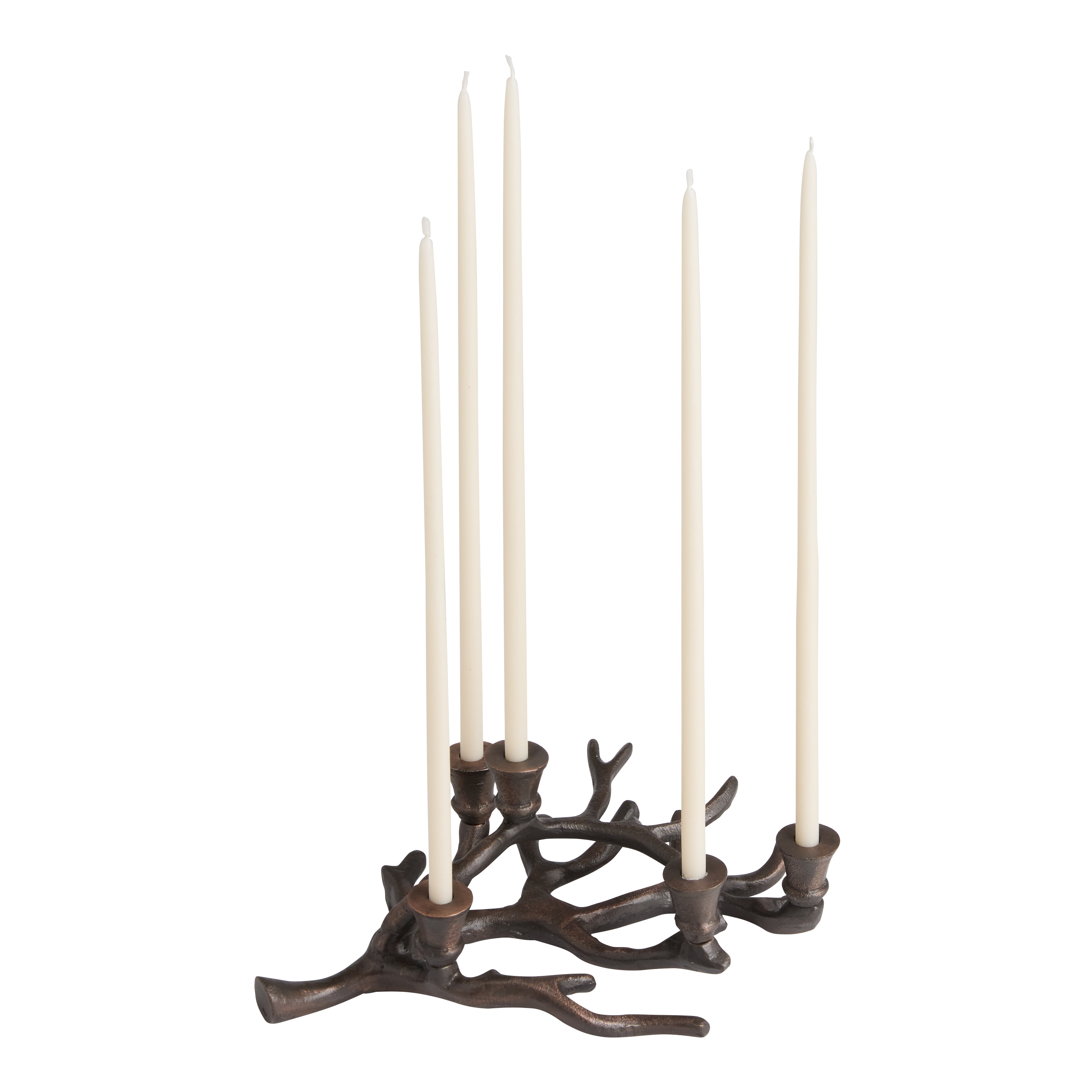 Antique Bronze Branch Narrow Taper Candle Holder - World Market